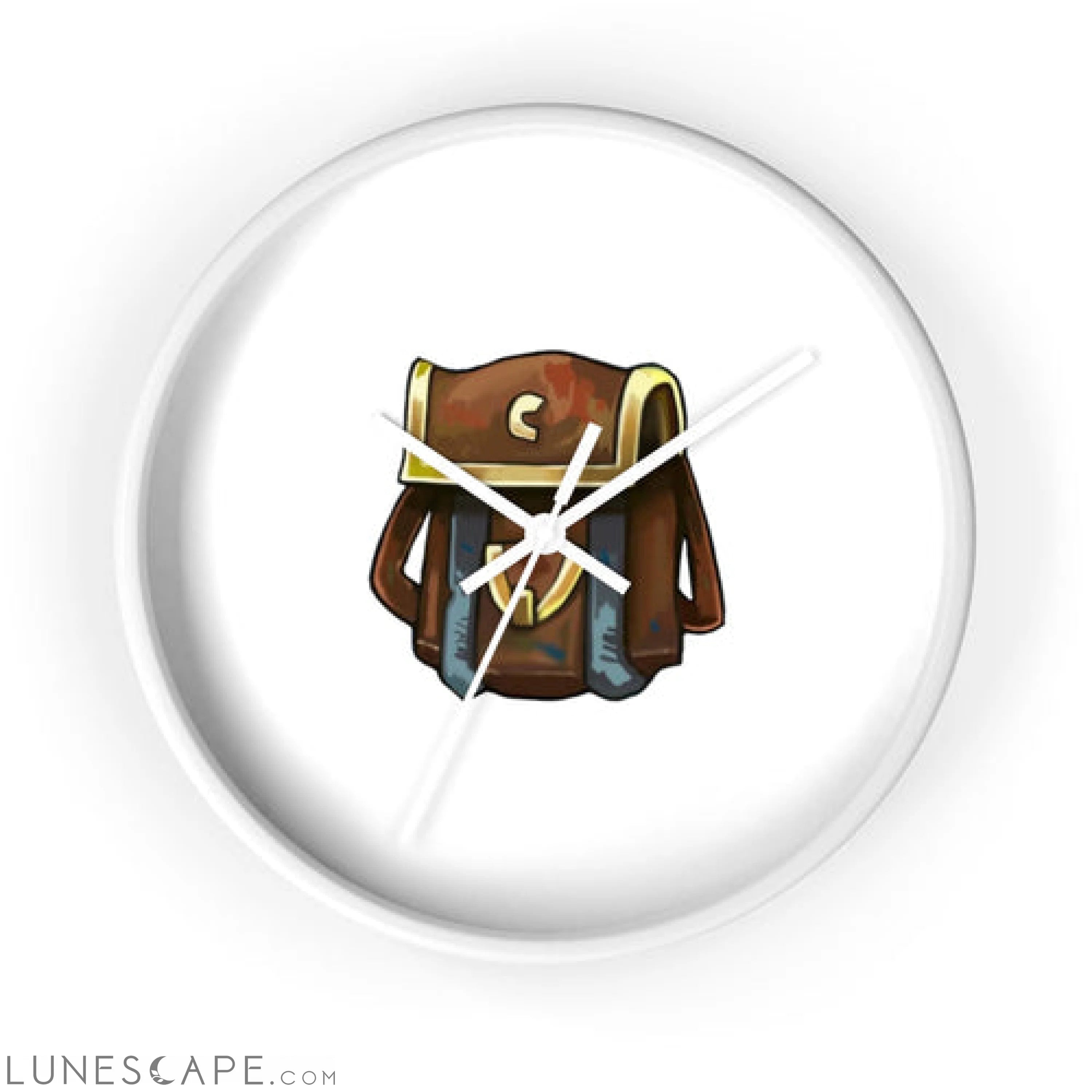 Brown Bag Wall clock LUNESCAPE