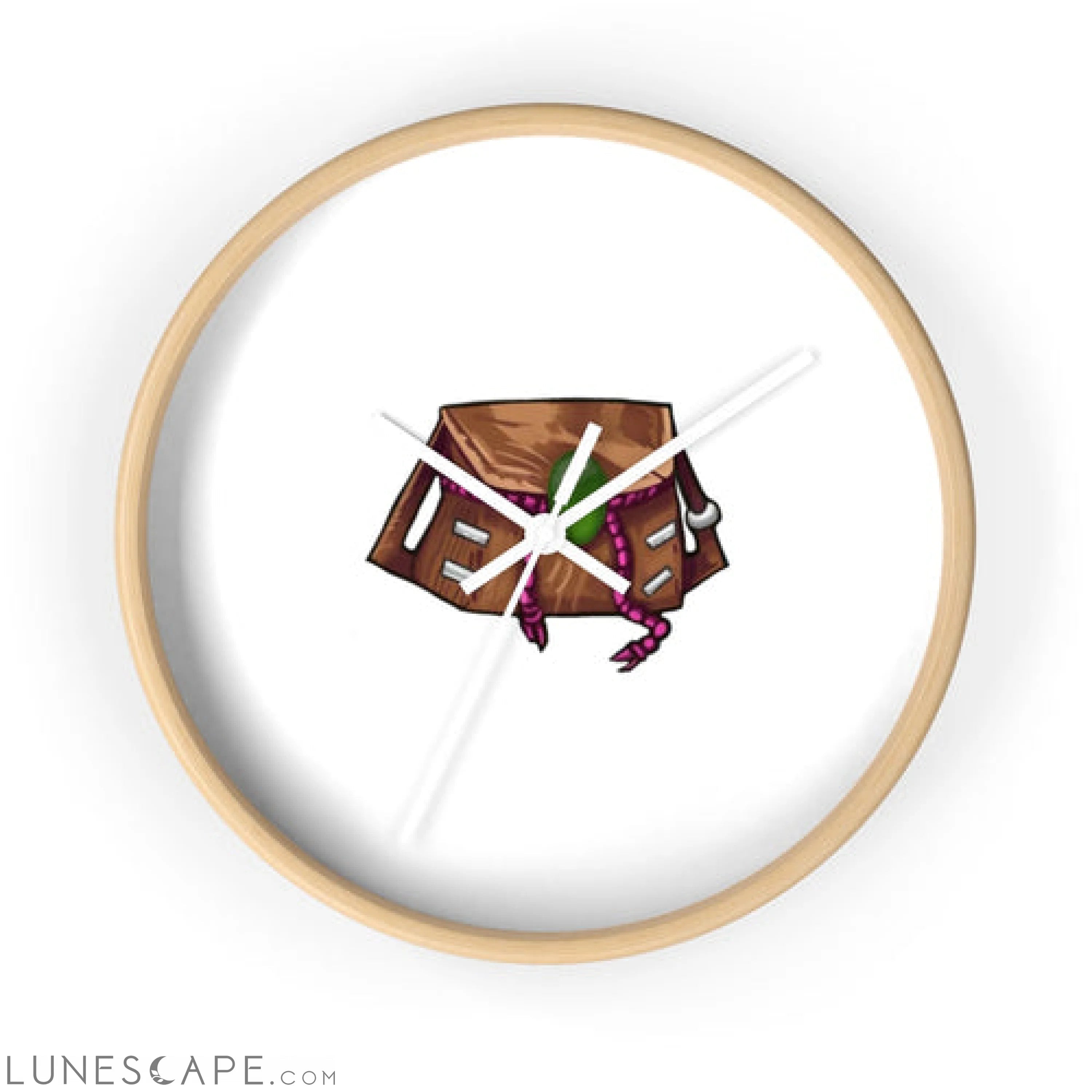 Brown Bag Wall clock LUNESCAPE