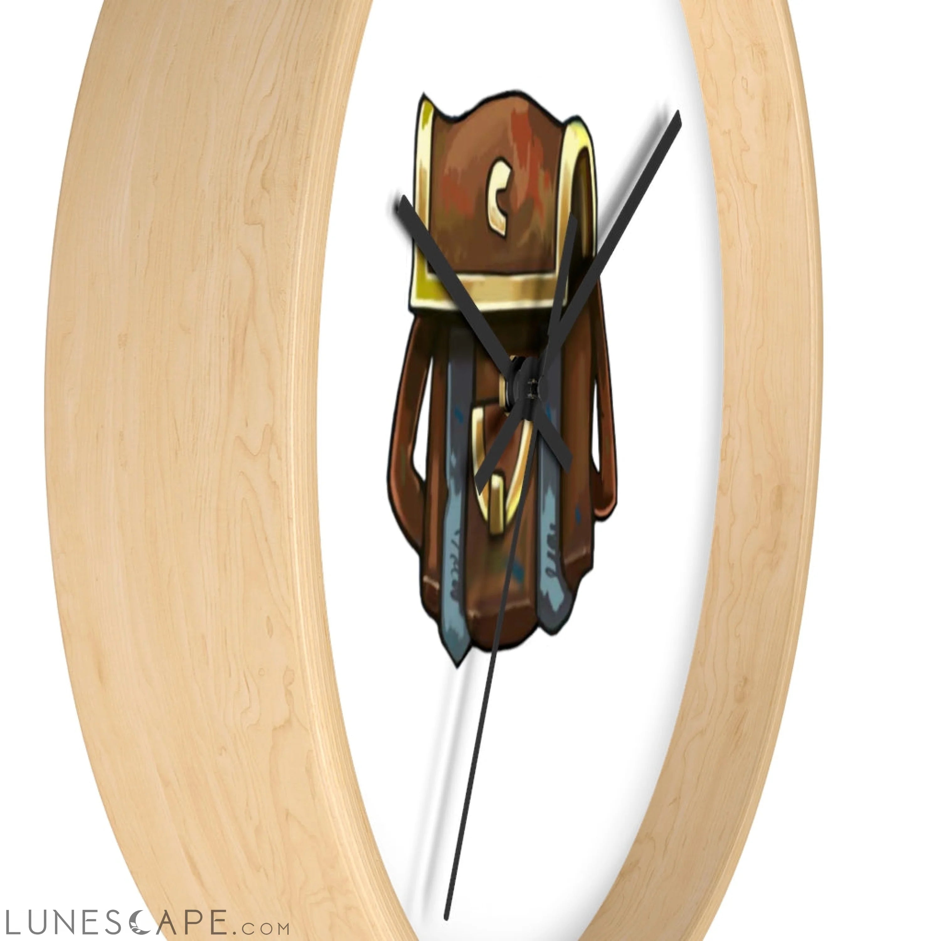 Brown Bag Wall clock LUNESCAPE