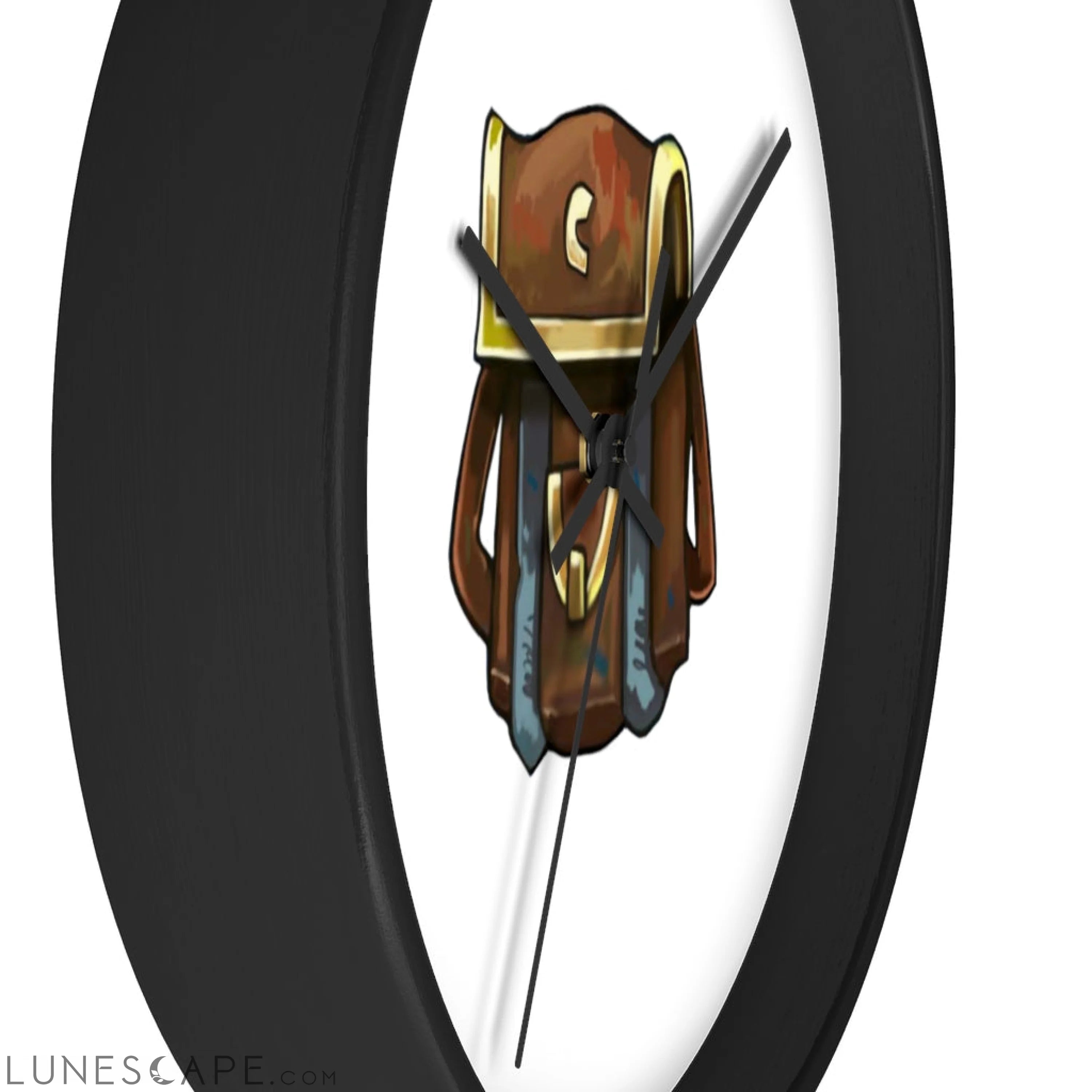 Brown Bag Wall clock LUNESCAPE