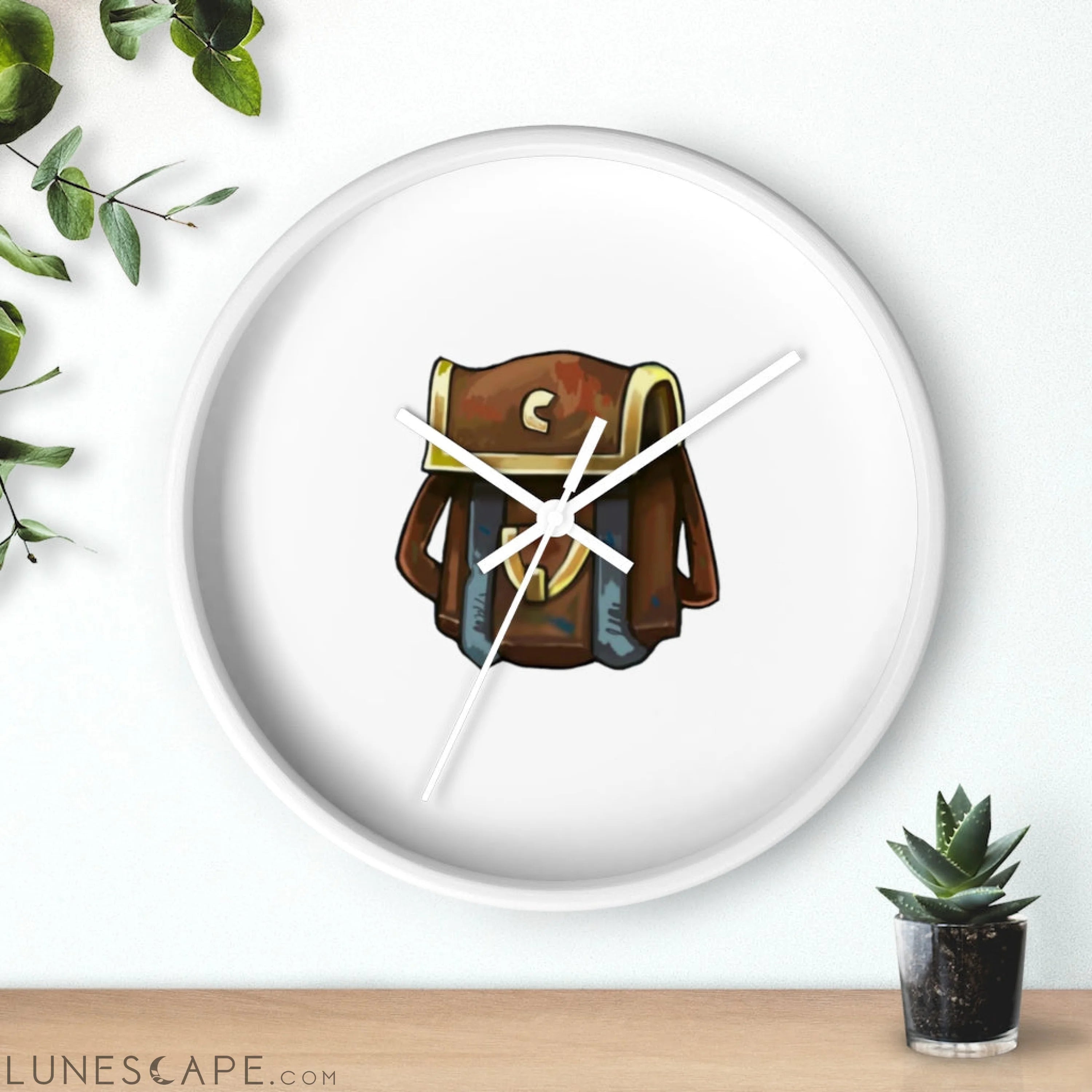 Brown Bag Wall clock LUNESCAPE