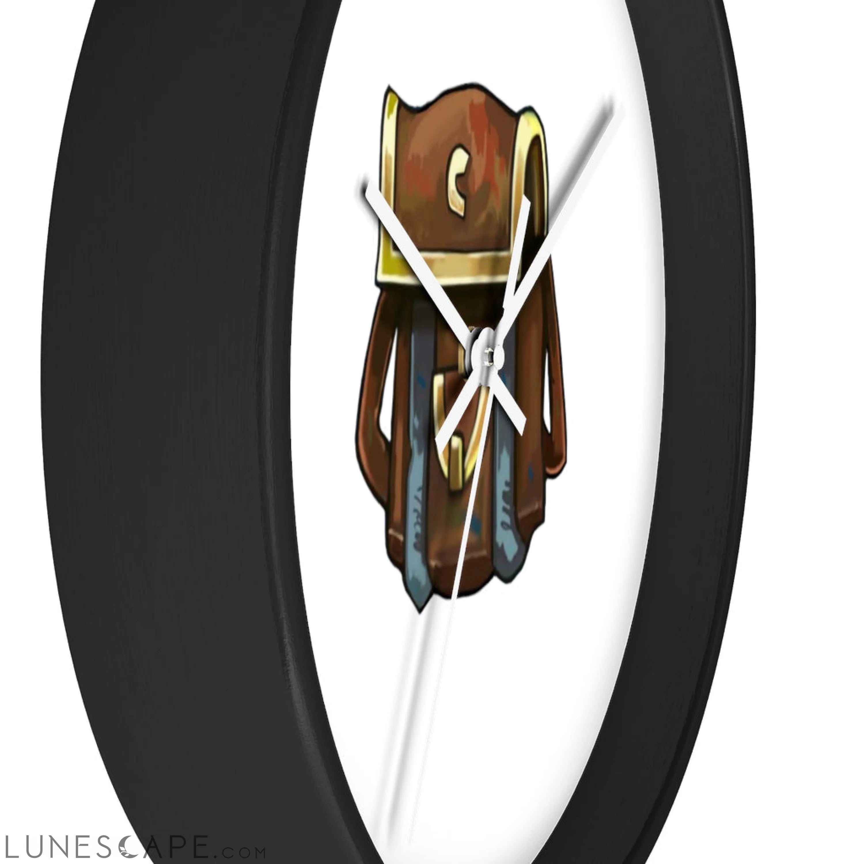 Brown Bag Wall clock LUNESCAPE