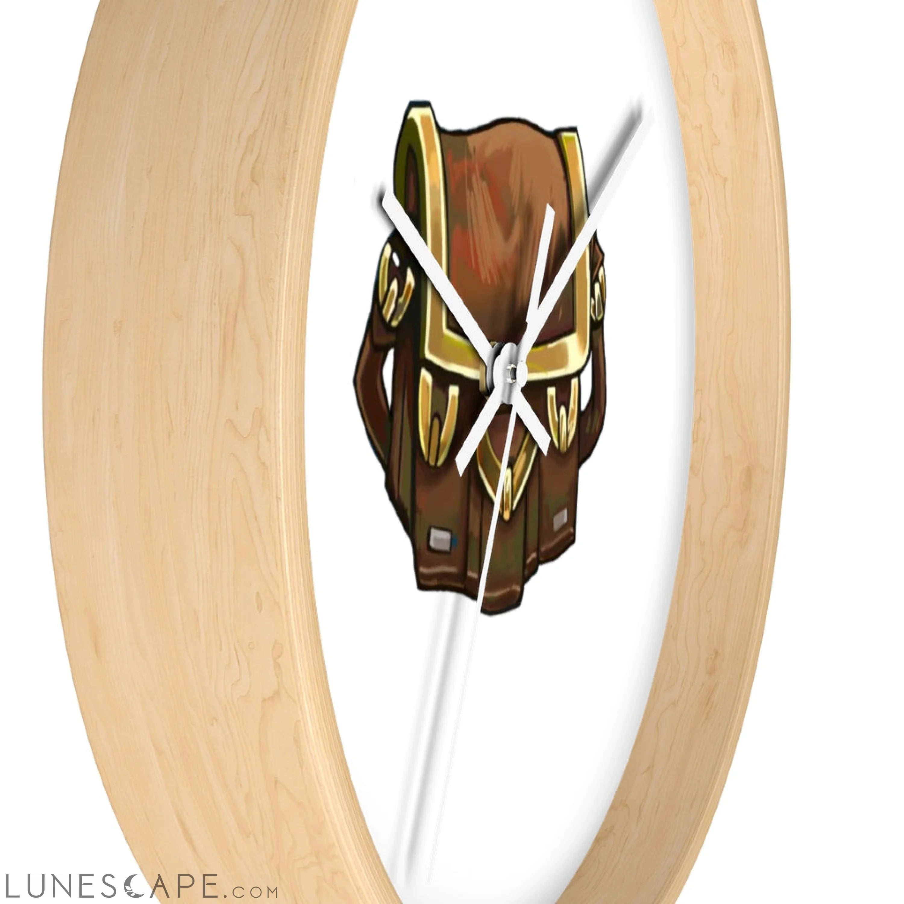 Brown Bag Wall clock LUNESCAPE