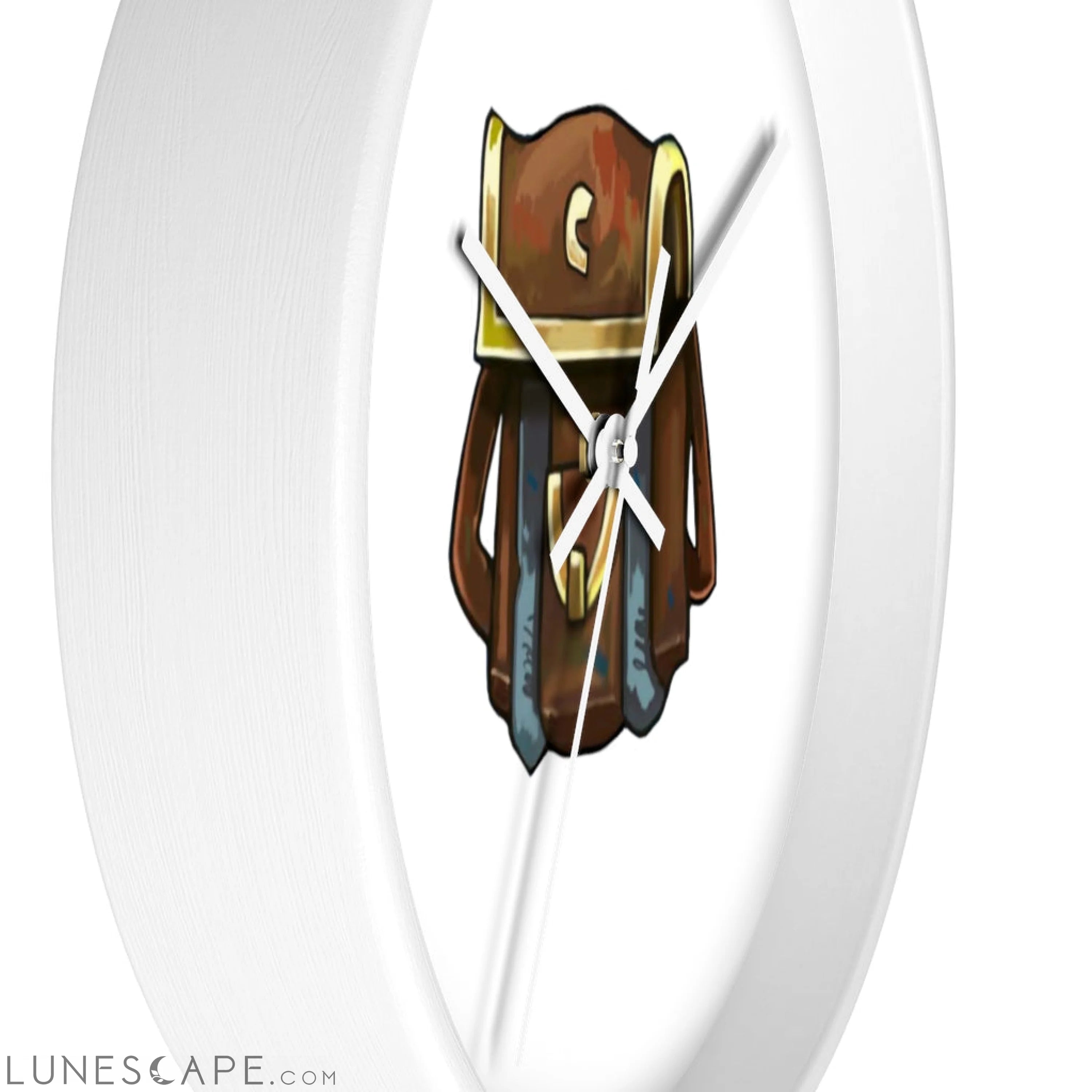 Brown Bag Wall clock LUNESCAPE