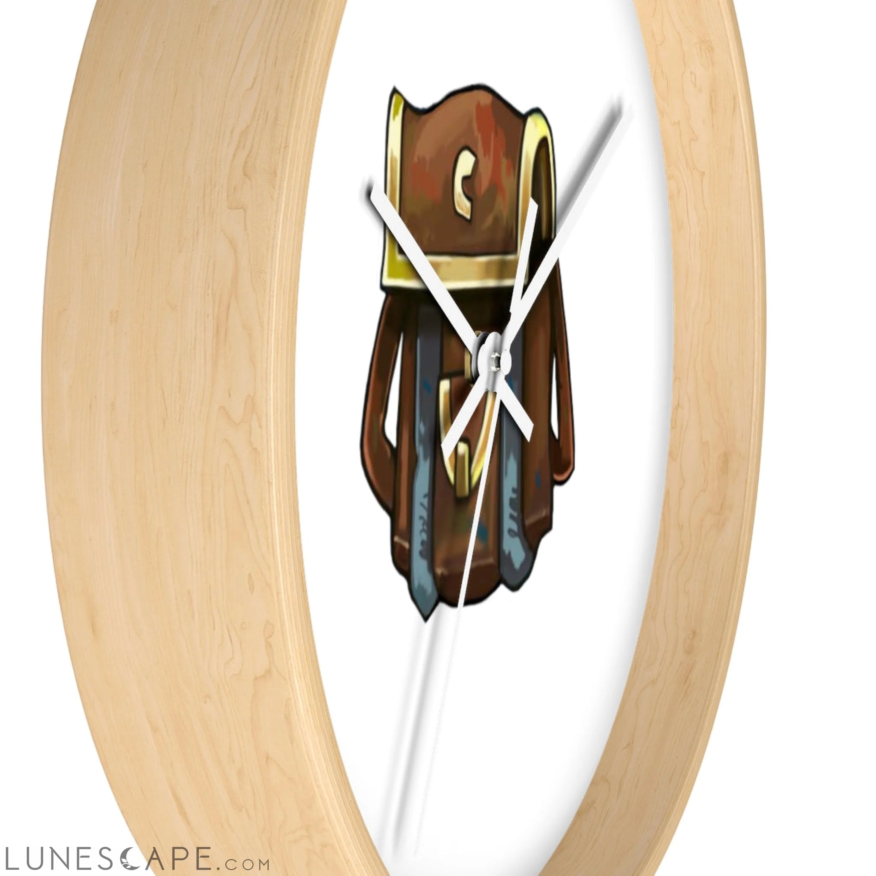 Brown Bag Wall clock LUNESCAPE