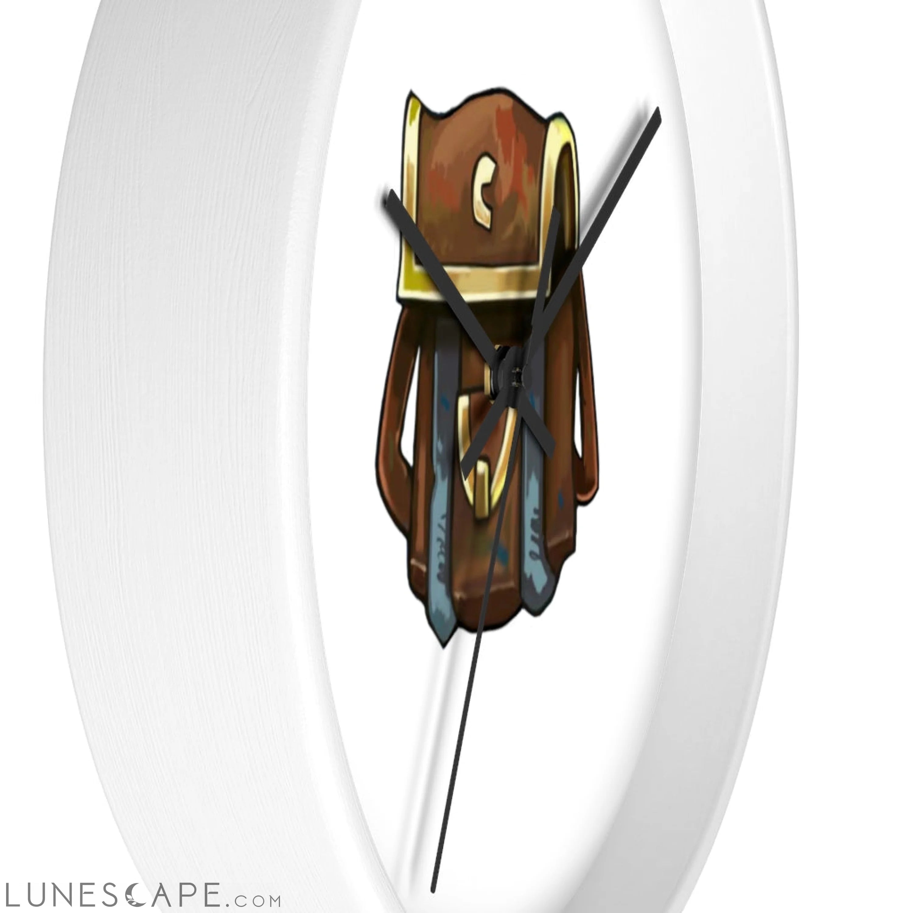 Brown Bag Wall clock LUNESCAPE