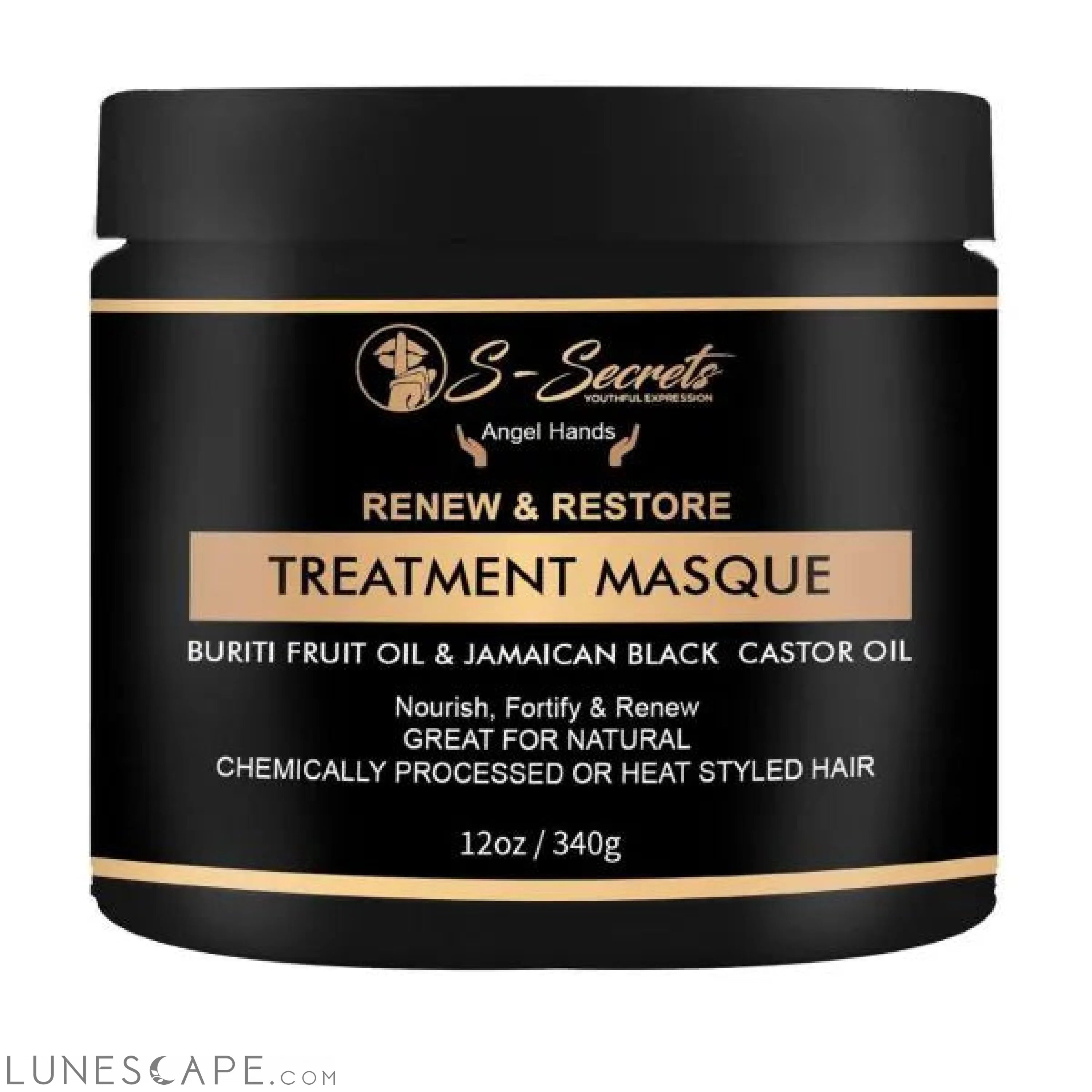 Buriti Fruit Oil and Jamaican Black Castor Oil Hair Masque, Essentials LUNESCAPE