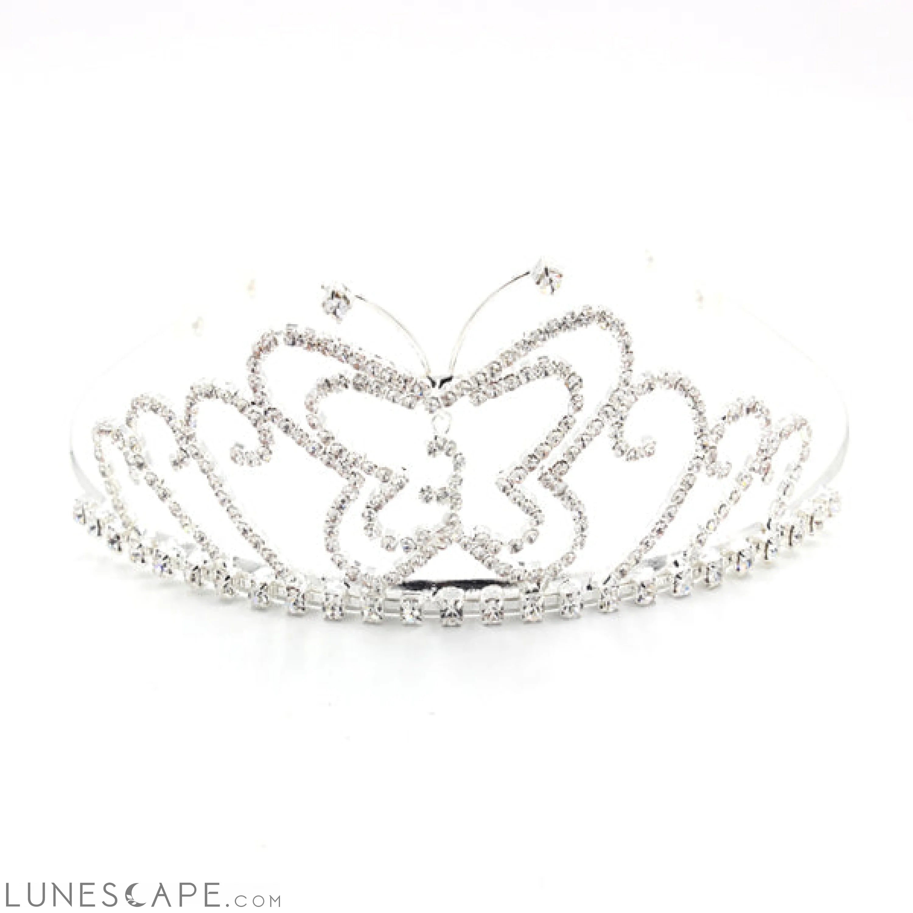 Butterfly Elegance Rhinestone Tiara LUNESCAPE