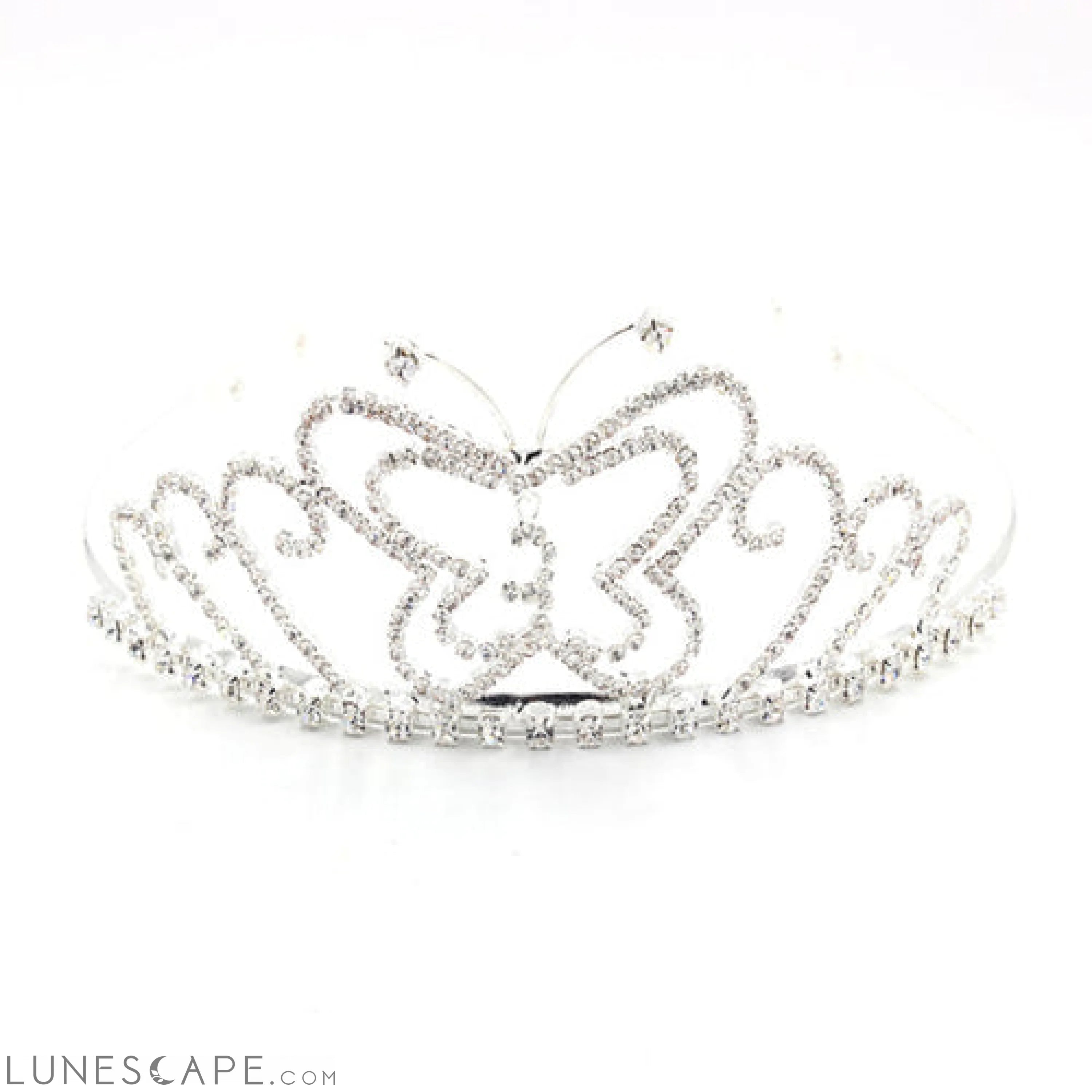 Butterfly Elegance Rhinestone Tiara LUNESCAPE