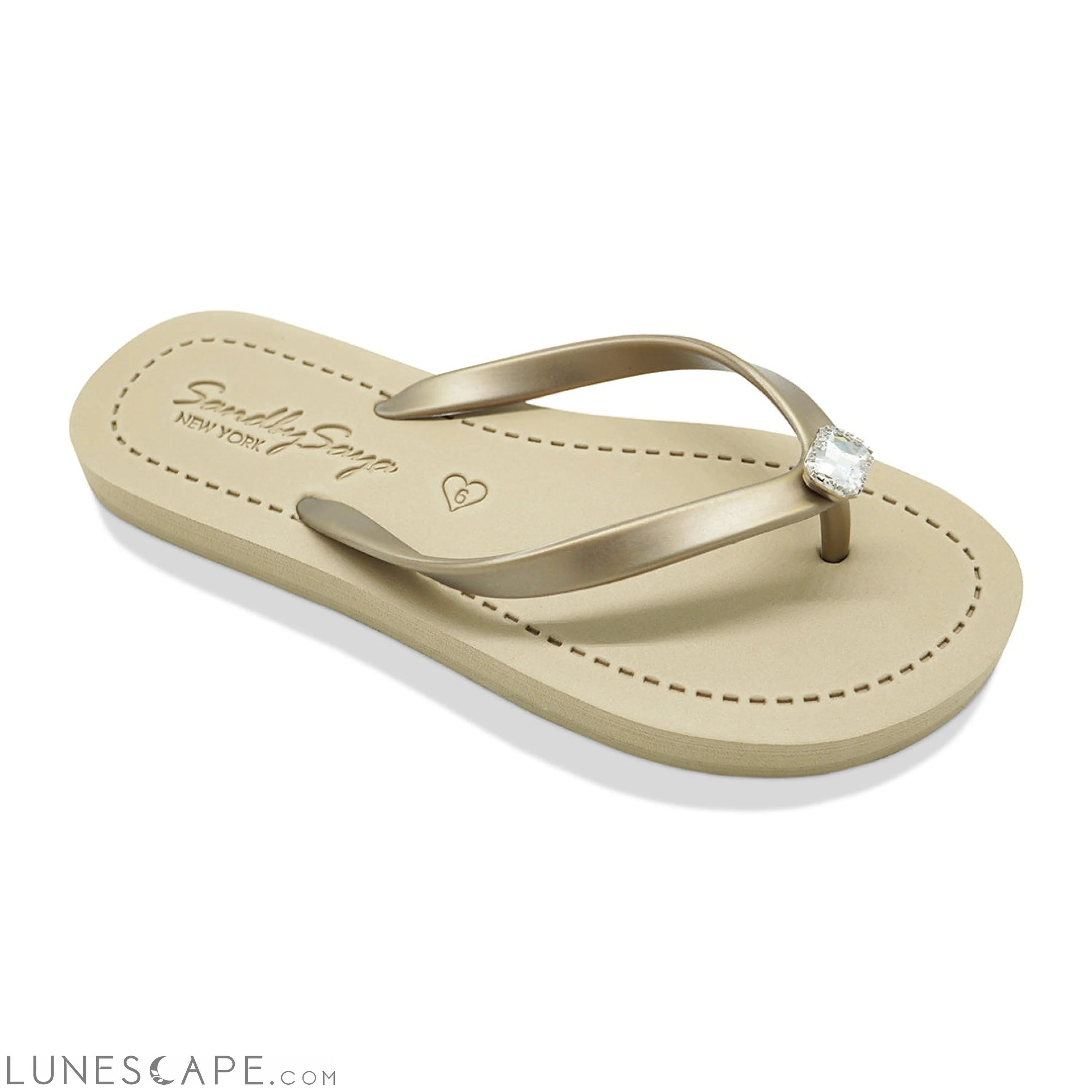 Cactus- Girls Rhine Stone Embellished Flip Flops Sandals LUNESCAPE