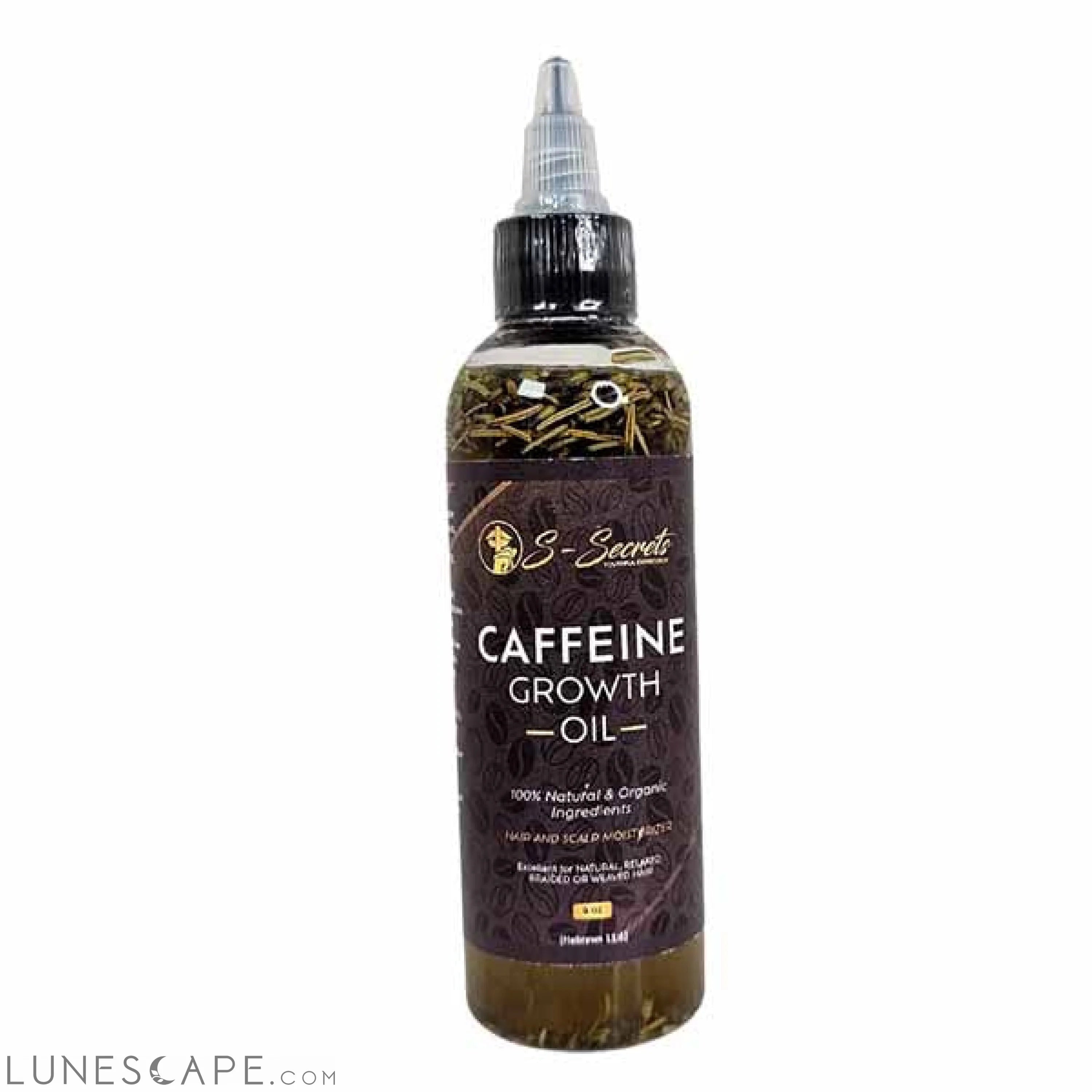 Caffeine Hair Growth Oil 4oz, Herbs, Biotin, Essential oils For All LUNESCAPE