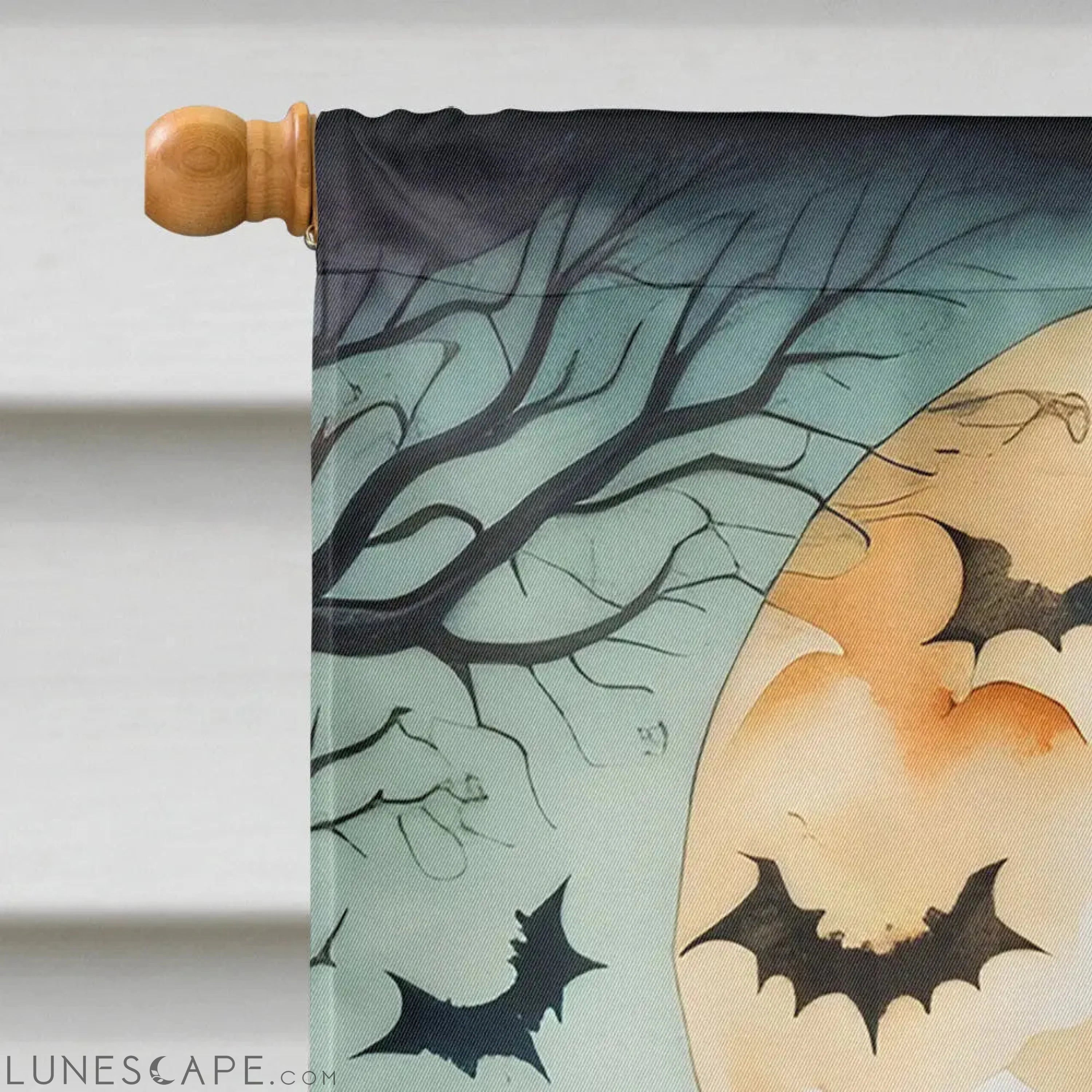 Calaveras Sugar Skulls Spooky Halloween House Flag LUNESCAPE