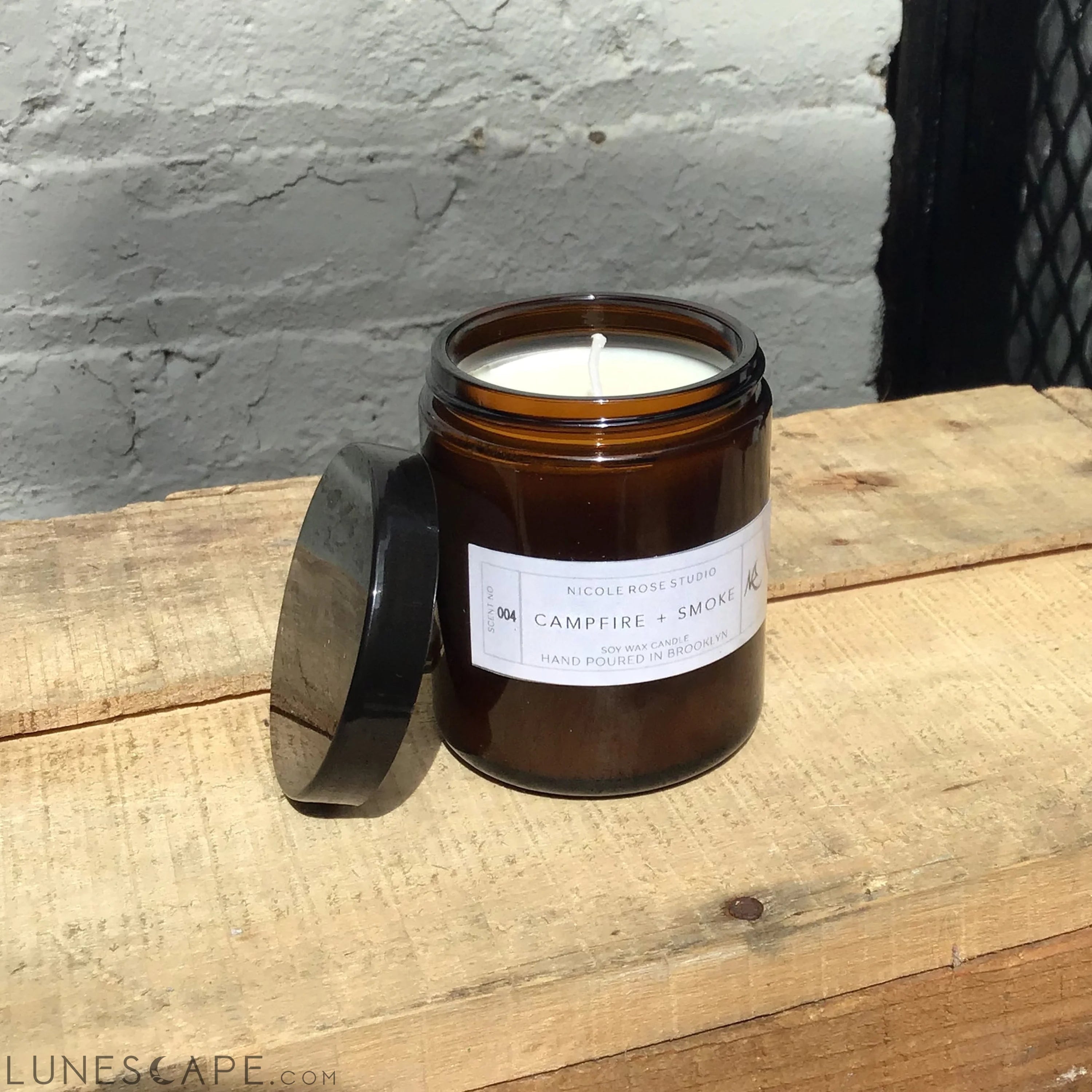 Campfire + Smoke Soy Wax Candle LUNESCAPE