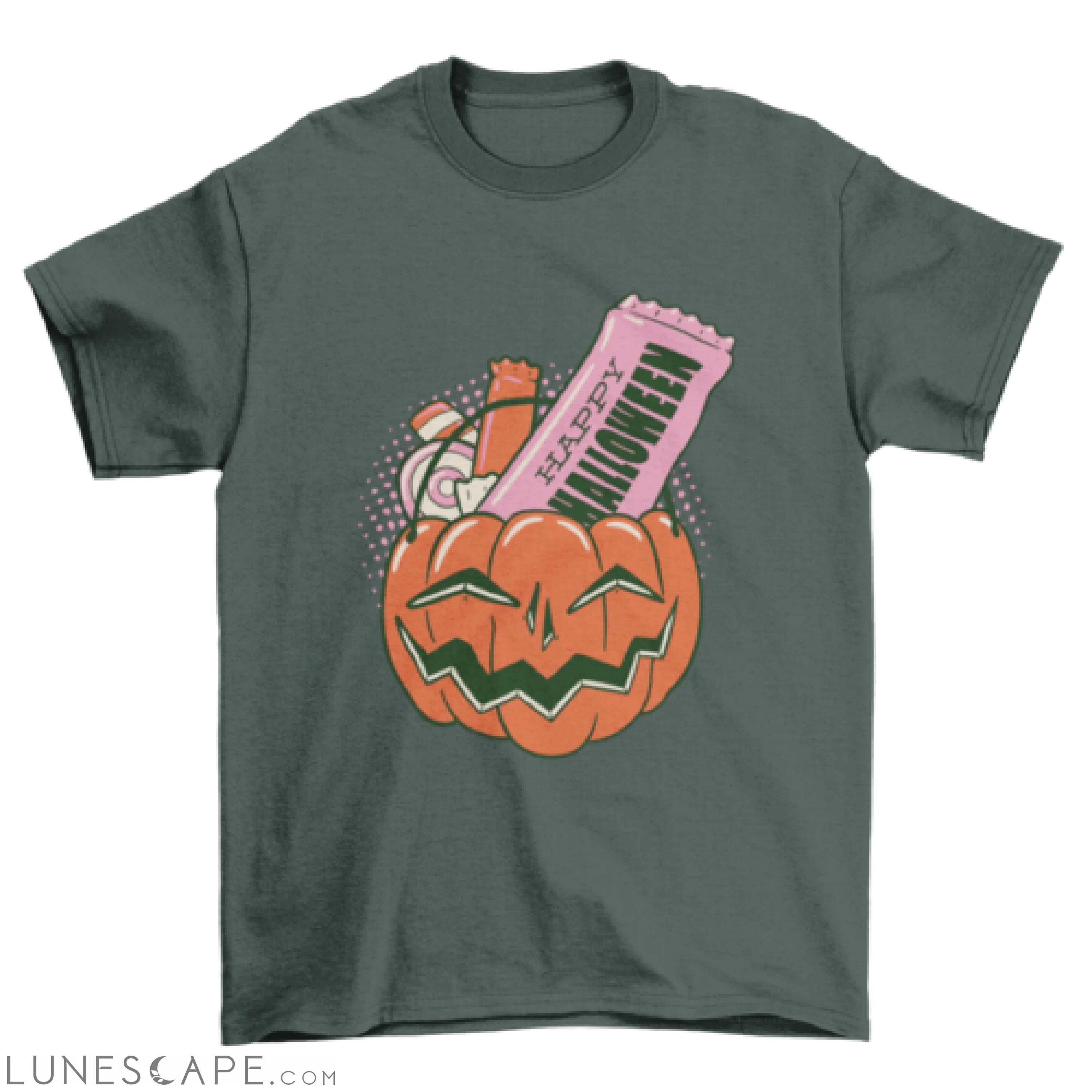 Candy pumpkin t-shirt LUNESCAPE