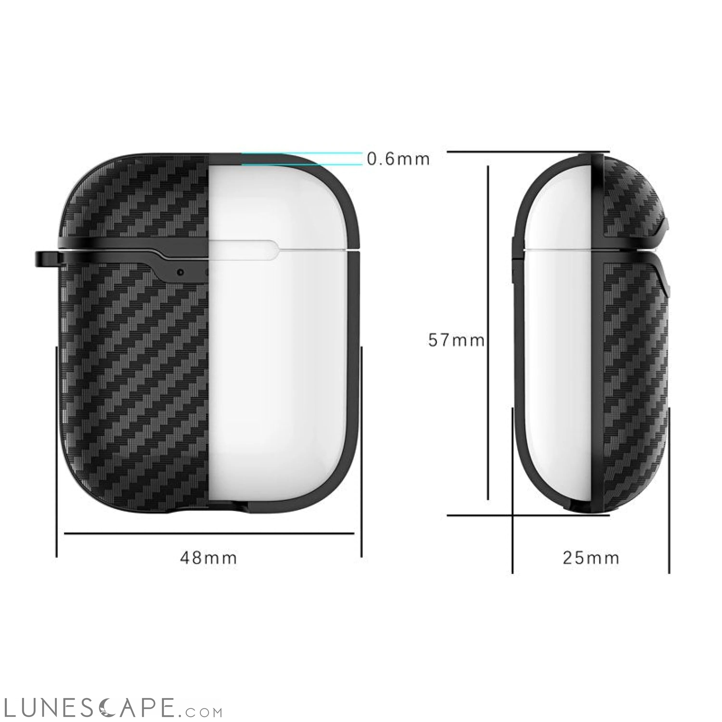 Carbon Fiber AirPods Case LUNESCAPE