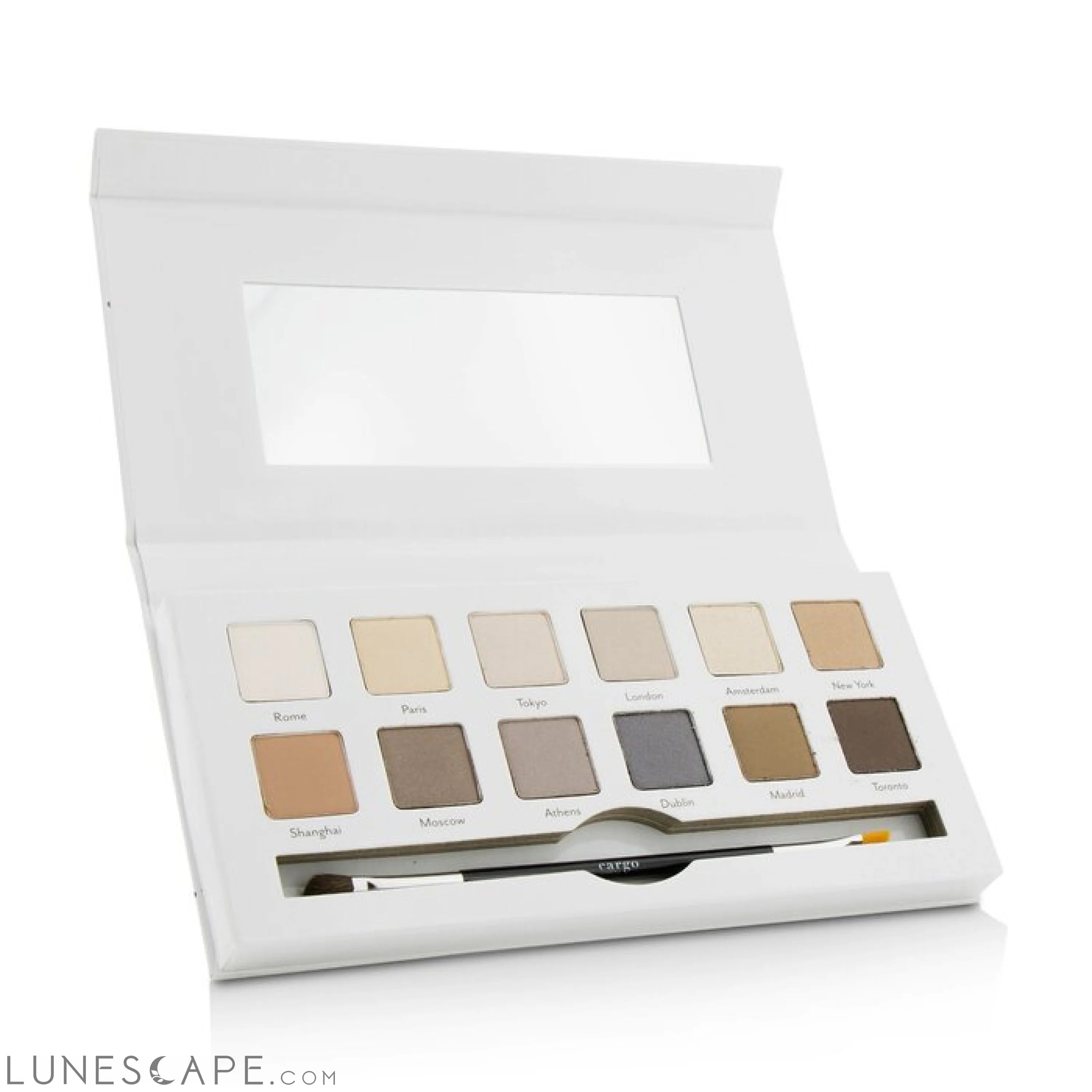 CARGO - Around the World Eye Shadow Palette (12x Eye Shadow, 1x Shadow Brush) LUNESCAPE