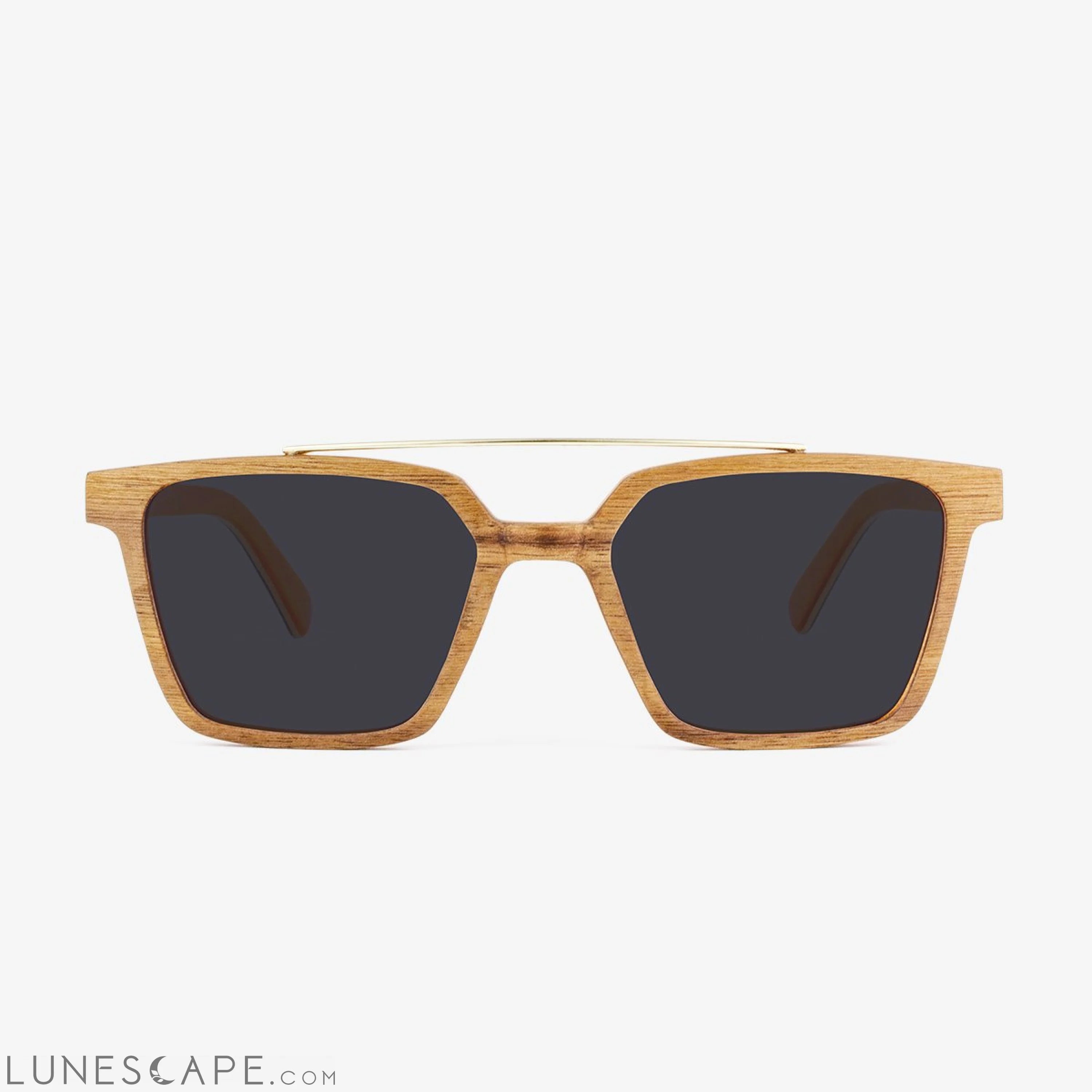 Carrabelle - Wood & Metal Sunglasses LUNESCAPE