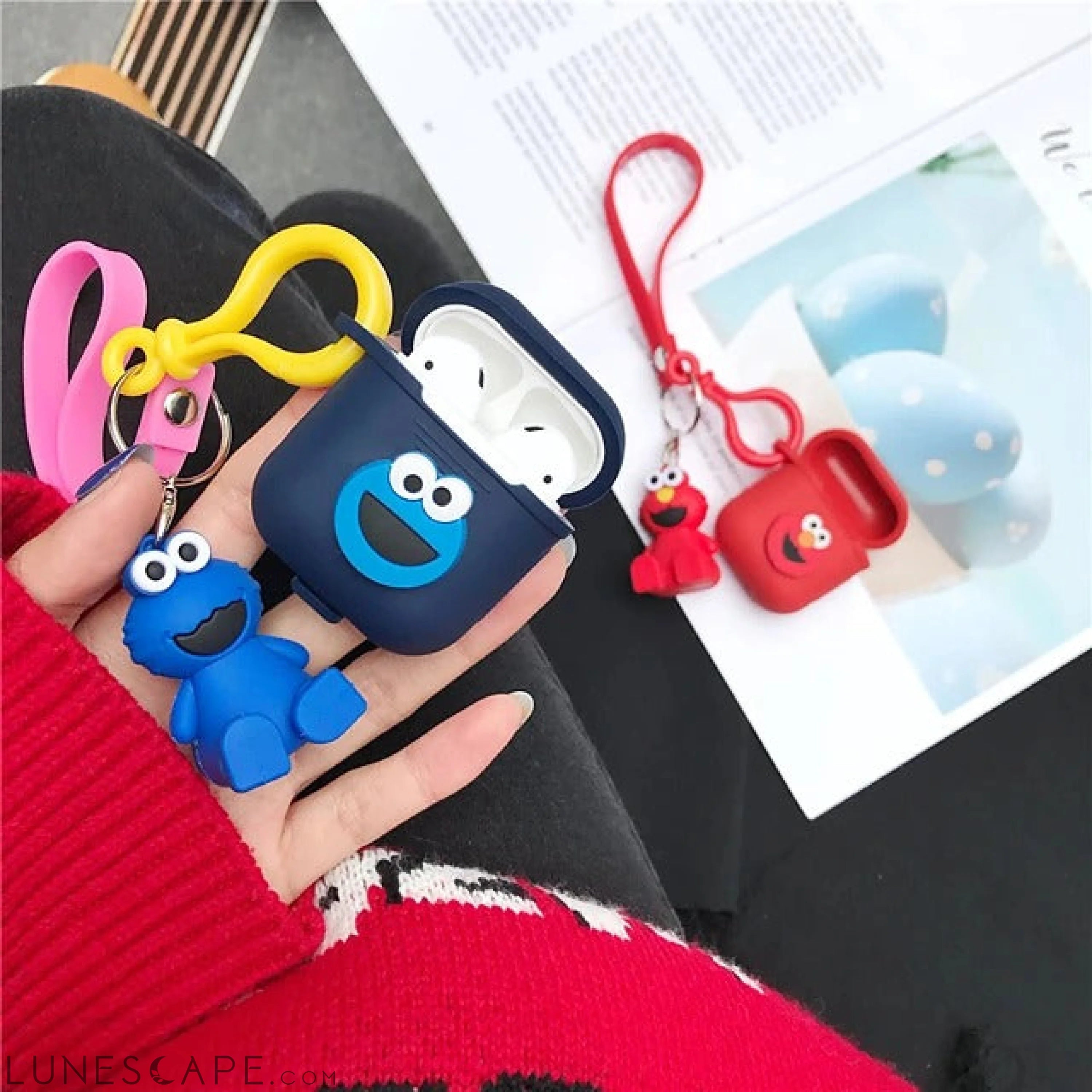 Cartoon Case For AirPods Dustproof / Lovely Headphone Case LUNESCAPE
