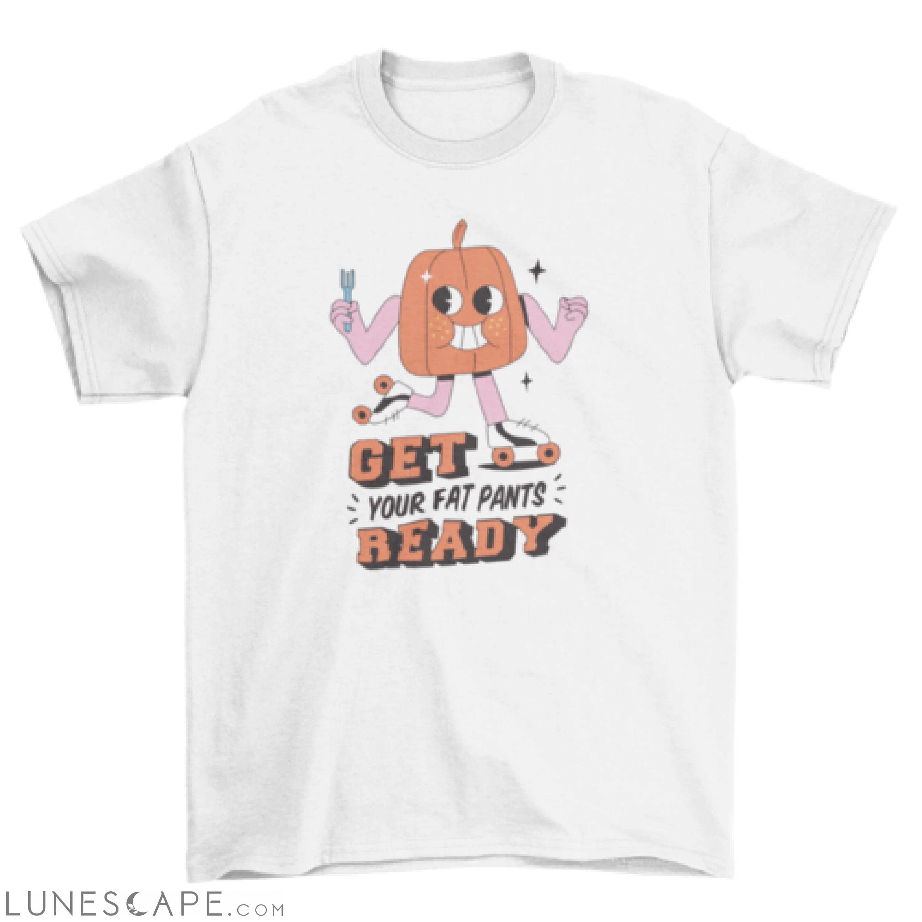 Cartoon pumpkin thanksgiving t-shirt LUNESCAPE