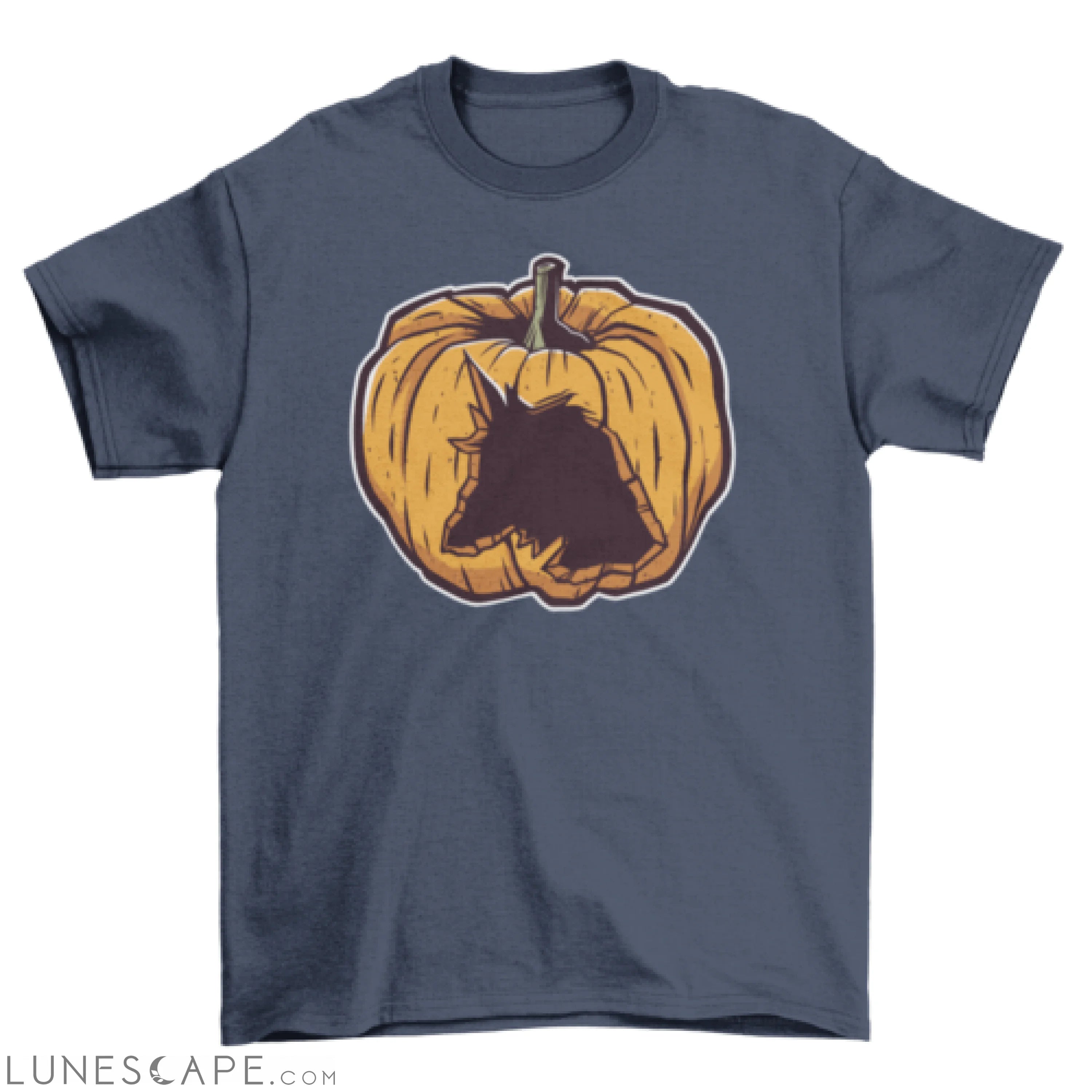 Carved unicorn pumpkin t-shirt LUNESCAPE