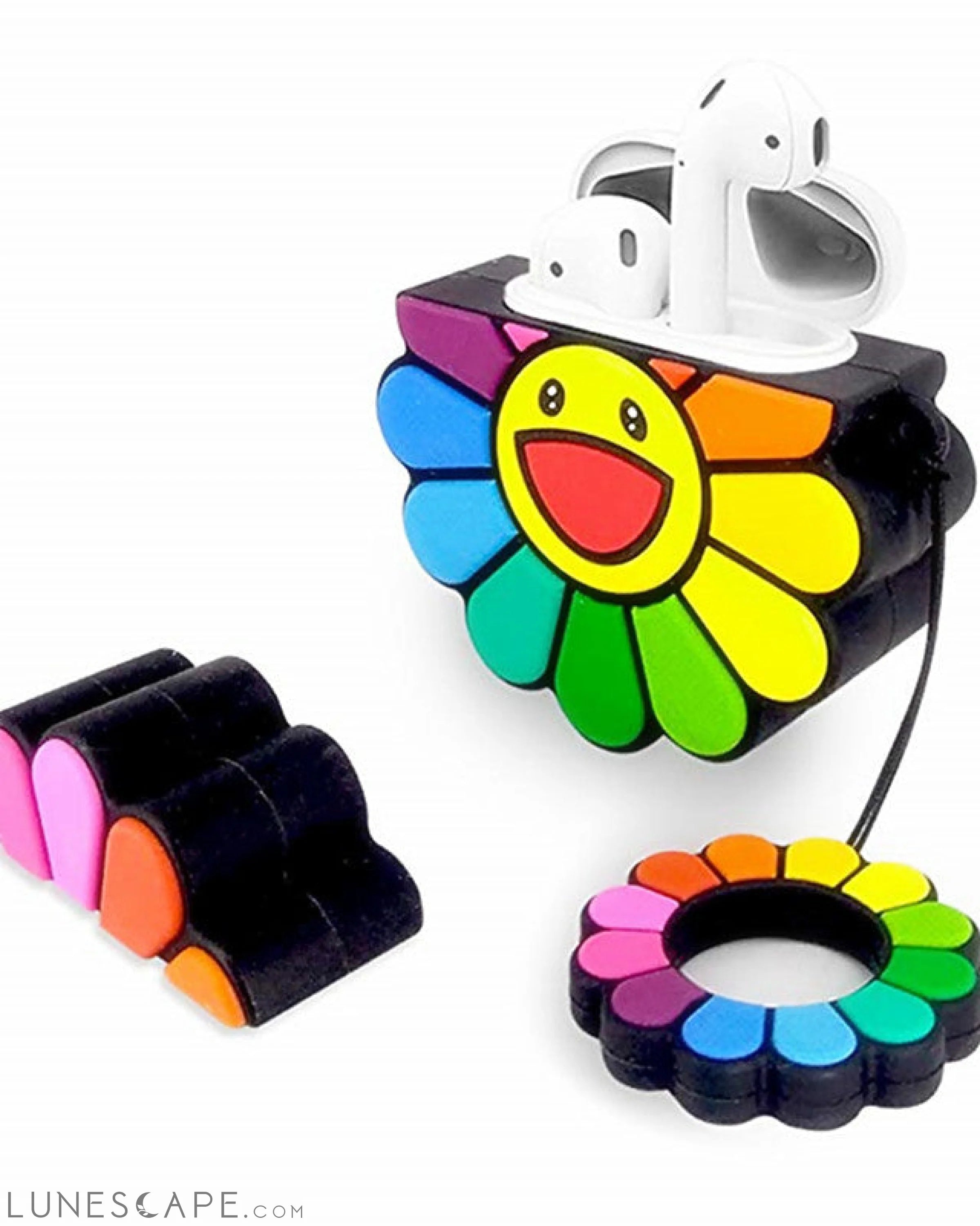 Case For AirPods Cute / Shockproof / Dustproof Headphone Case Soft LUNESCAPE