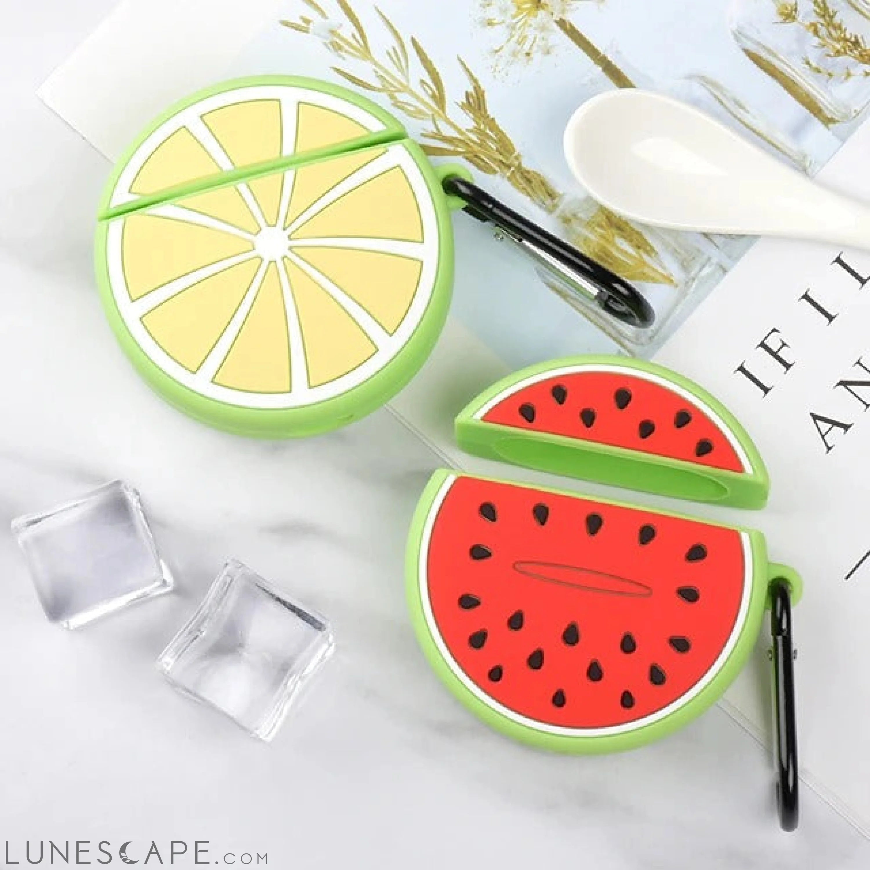 Case For Apple scene map AirPods 1/2 universal fruit pattern LUNESCAPE