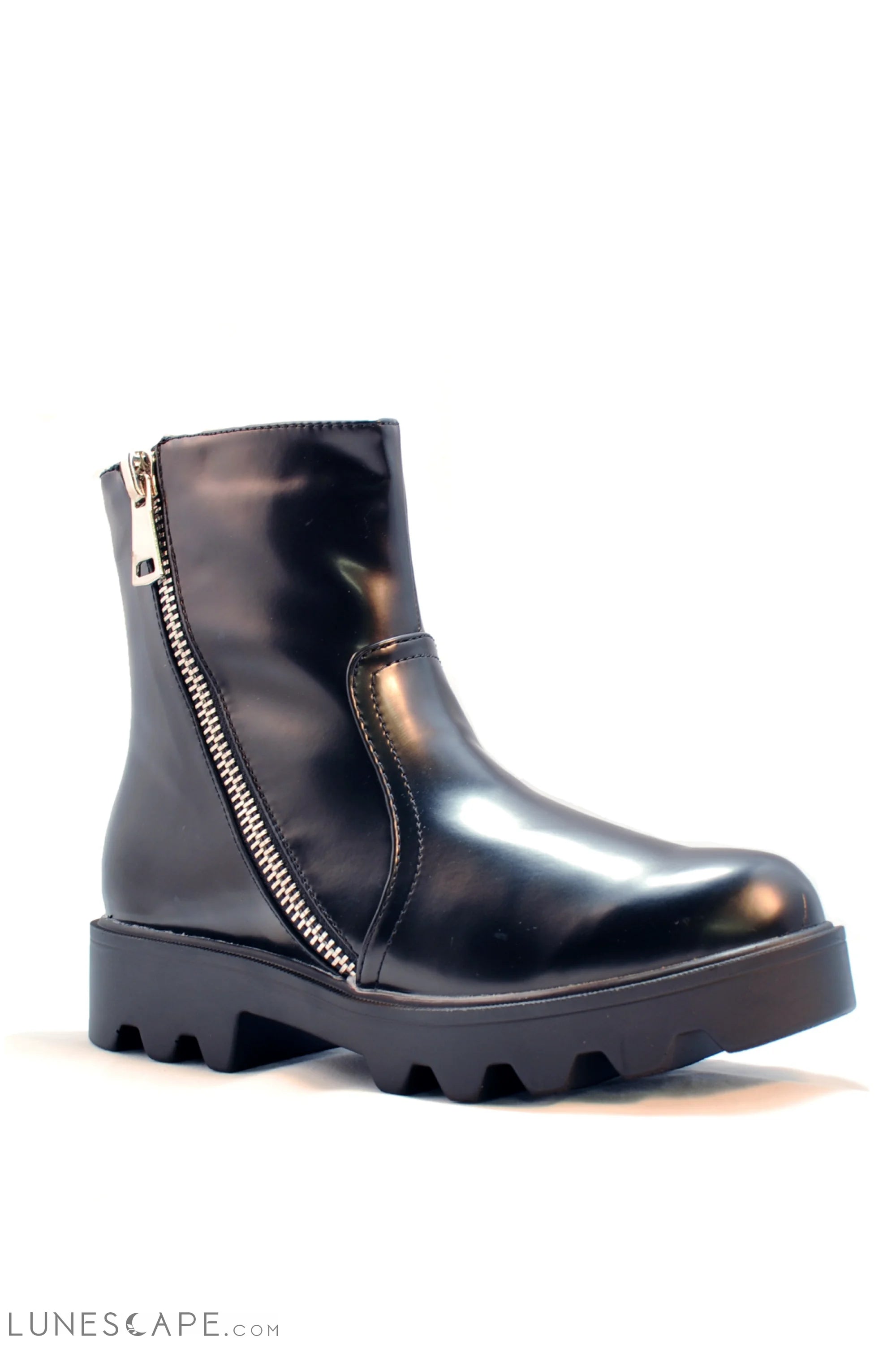 CASIE Platform Zip-Side Combat Boot LUNESCAPE