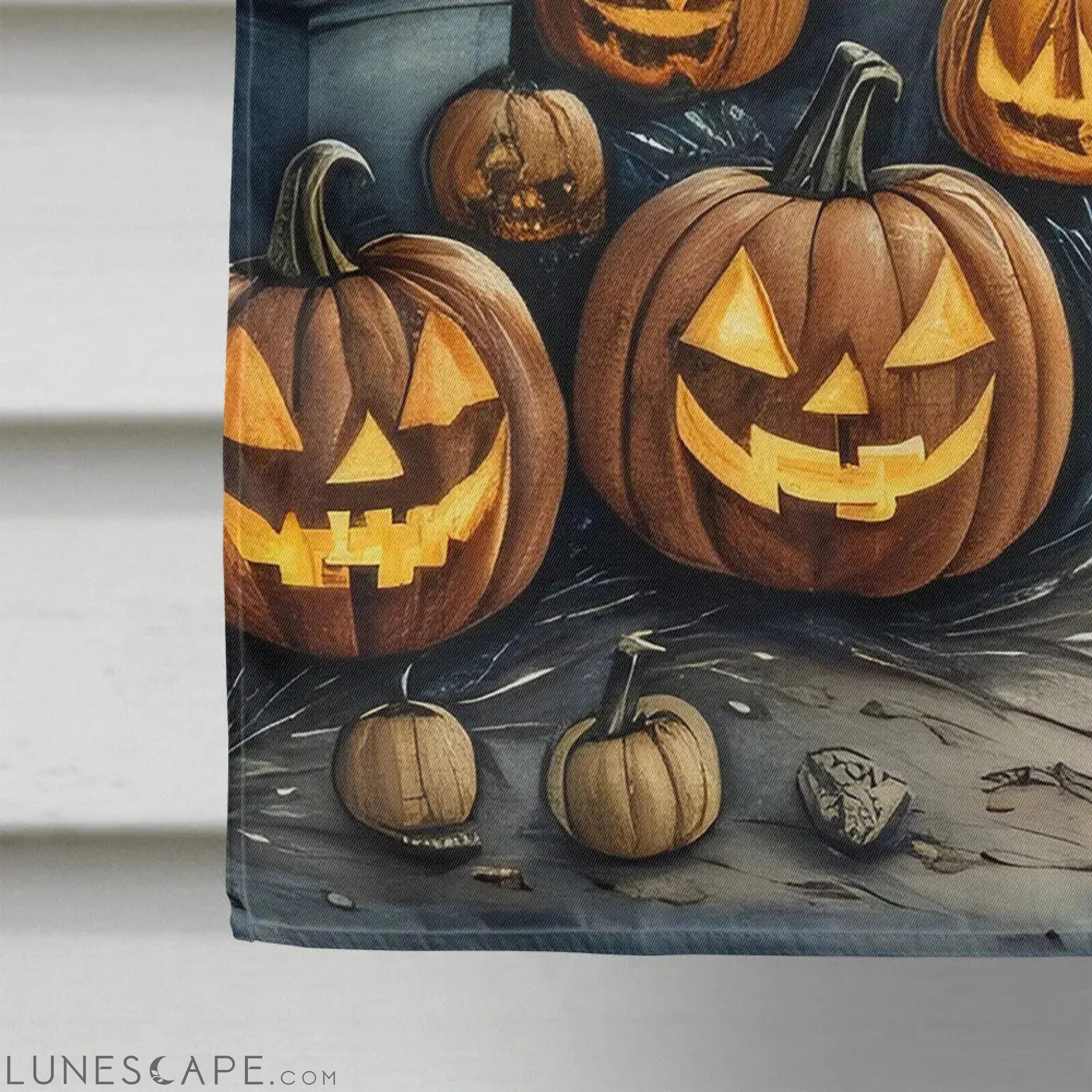 Cat Cemetery Spooky Halloween House Flag LUNESCAPE
