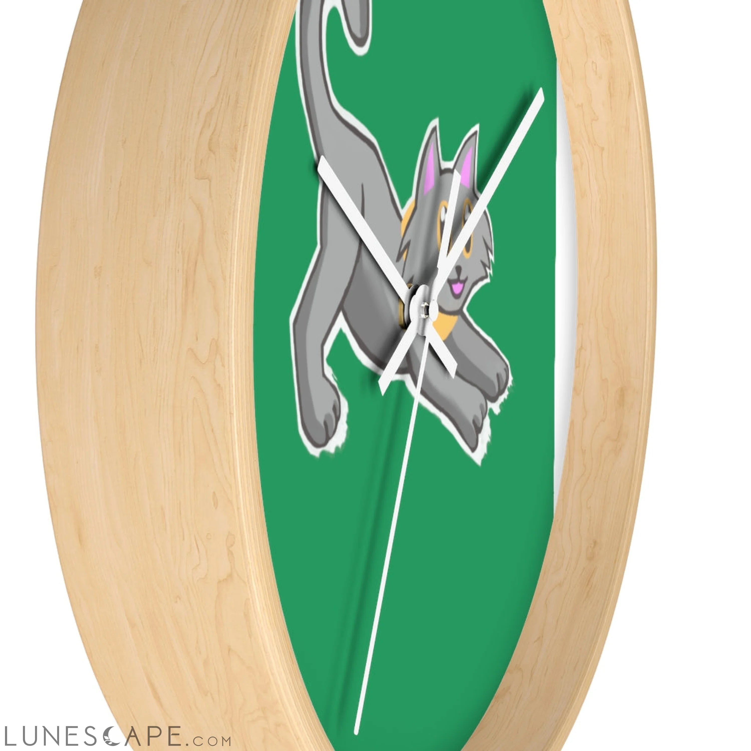 Cat Drawing Wall clock LUNESCAPE