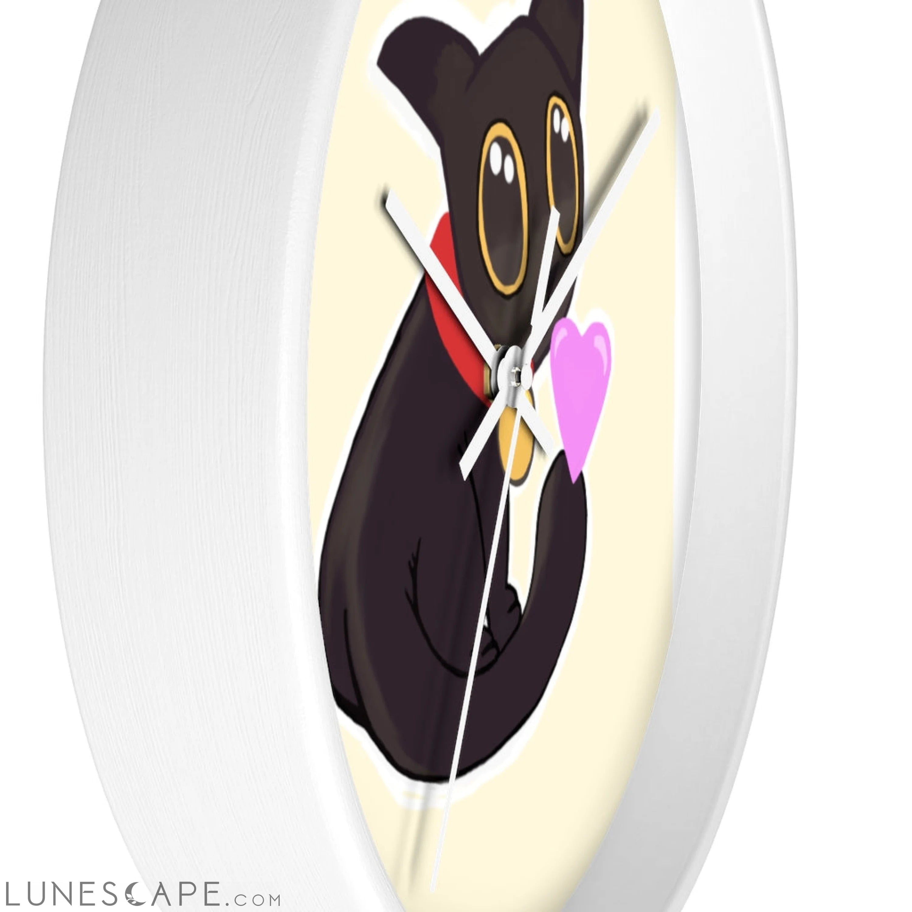 Cat Drawing Wall clock LUNESCAPE