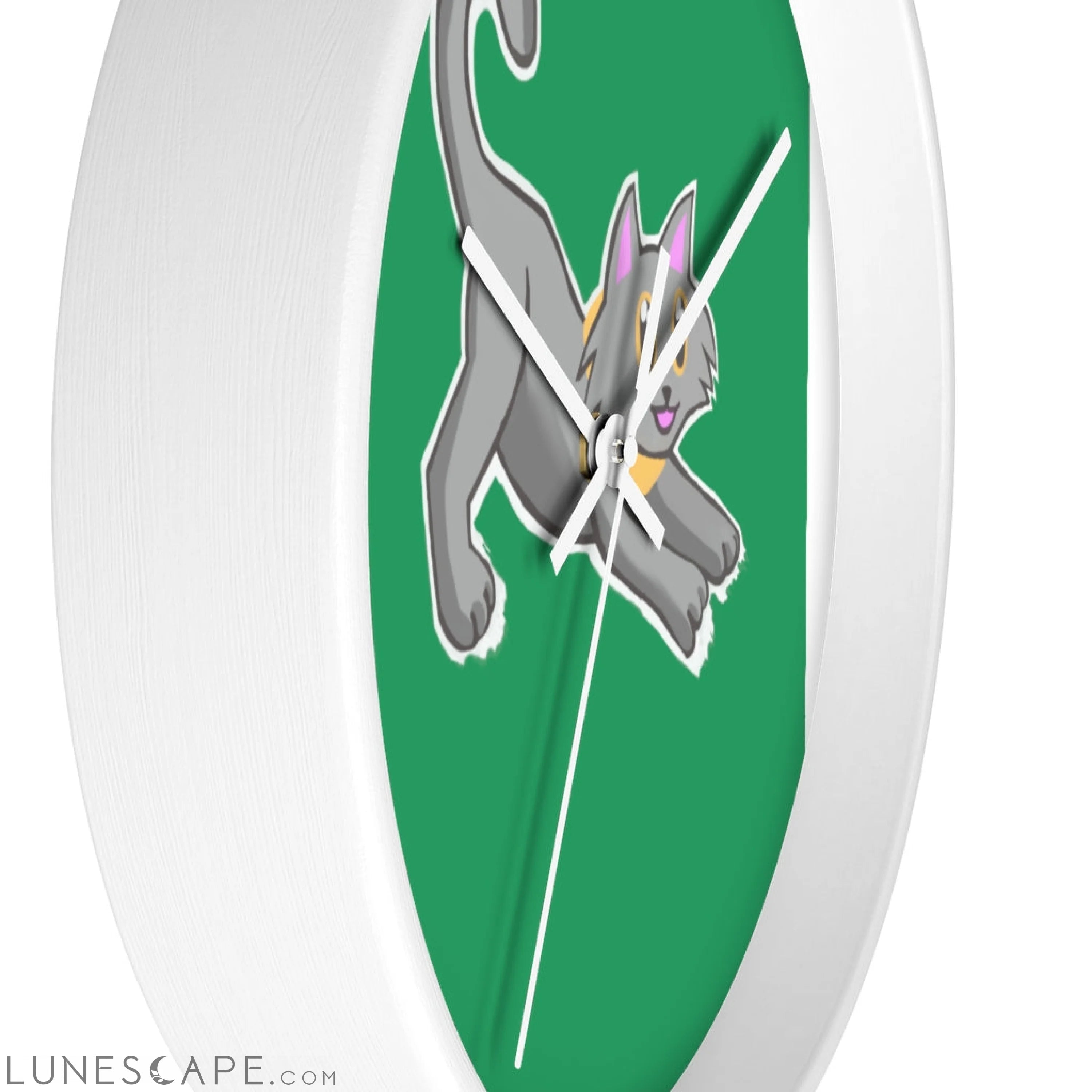Cat Drawing Wall clock LUNESCAPE