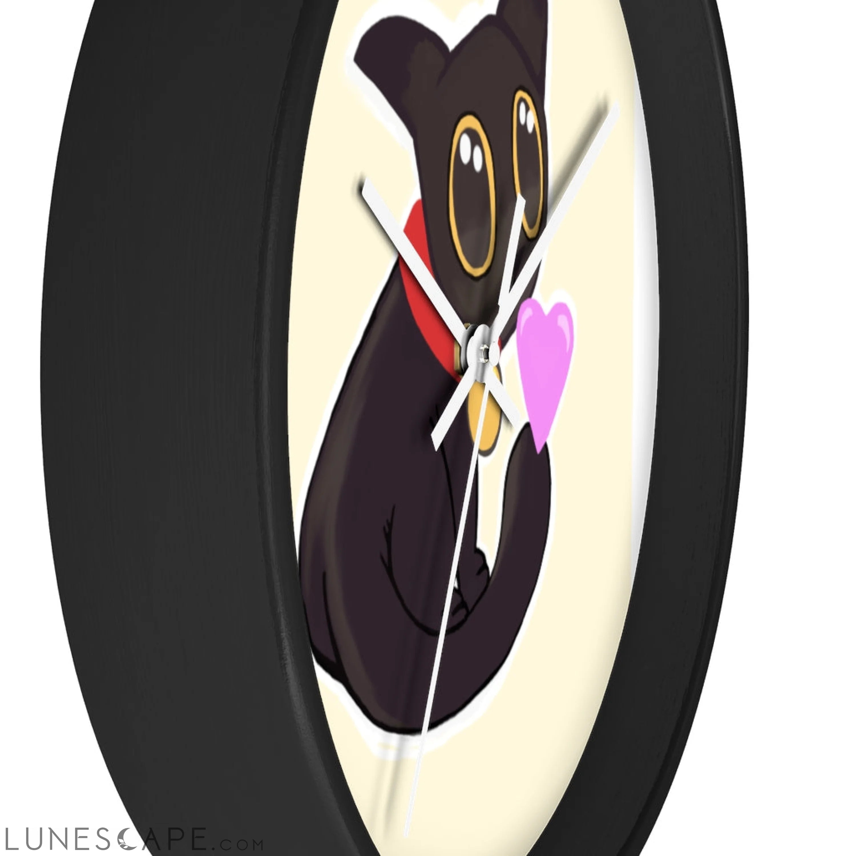 Cat Drawing Wall clock LUNESCAPE