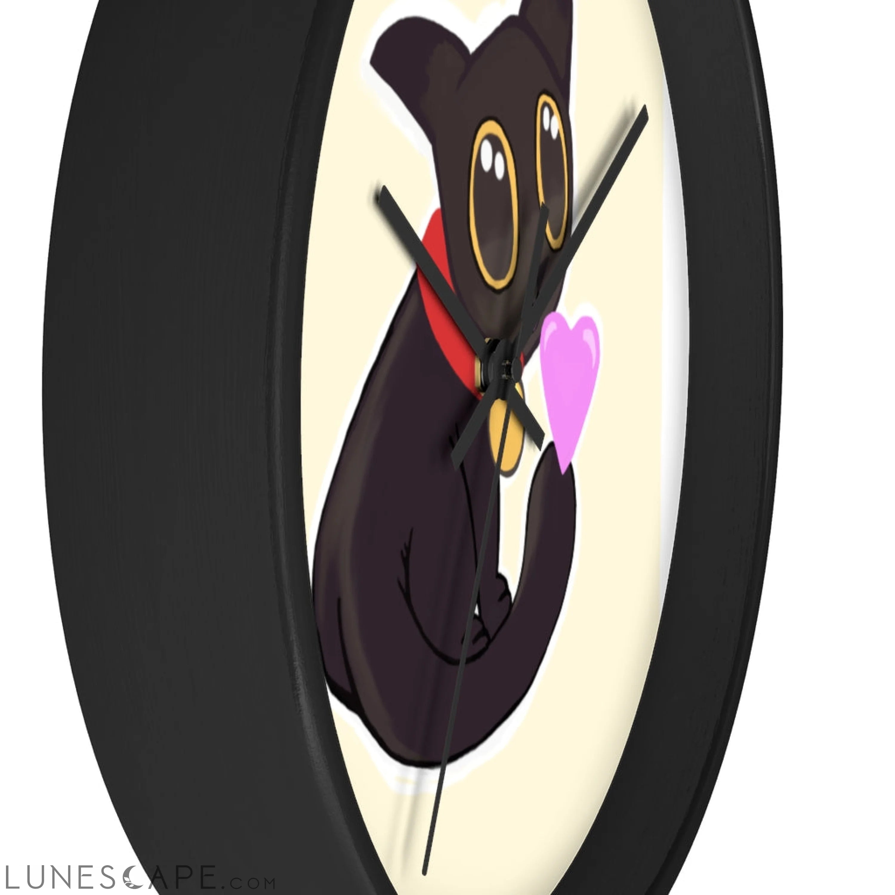 Cat Drawing Wall clock LUNESCAPE
