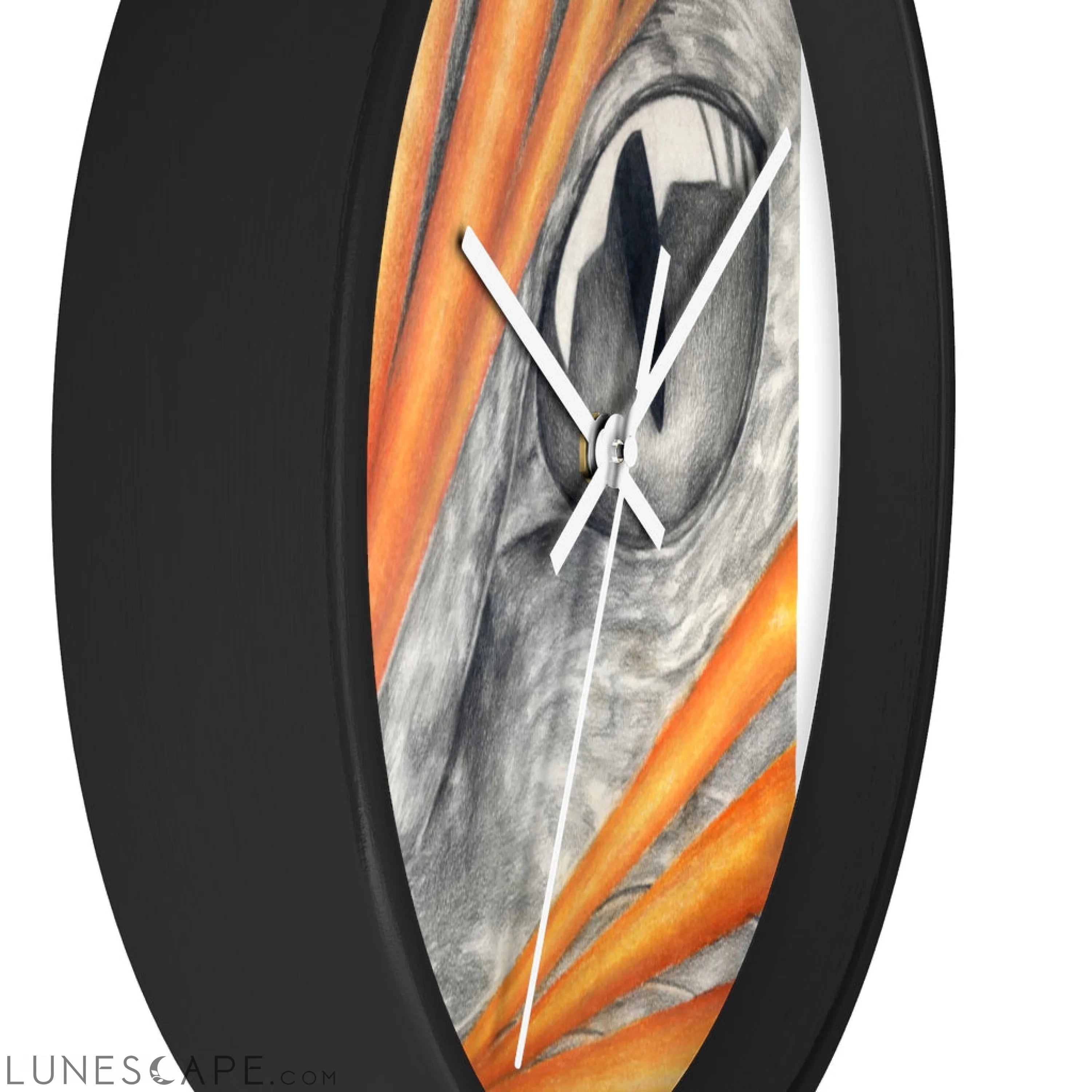 Cat Rays Wall clock LUNESCAPE
