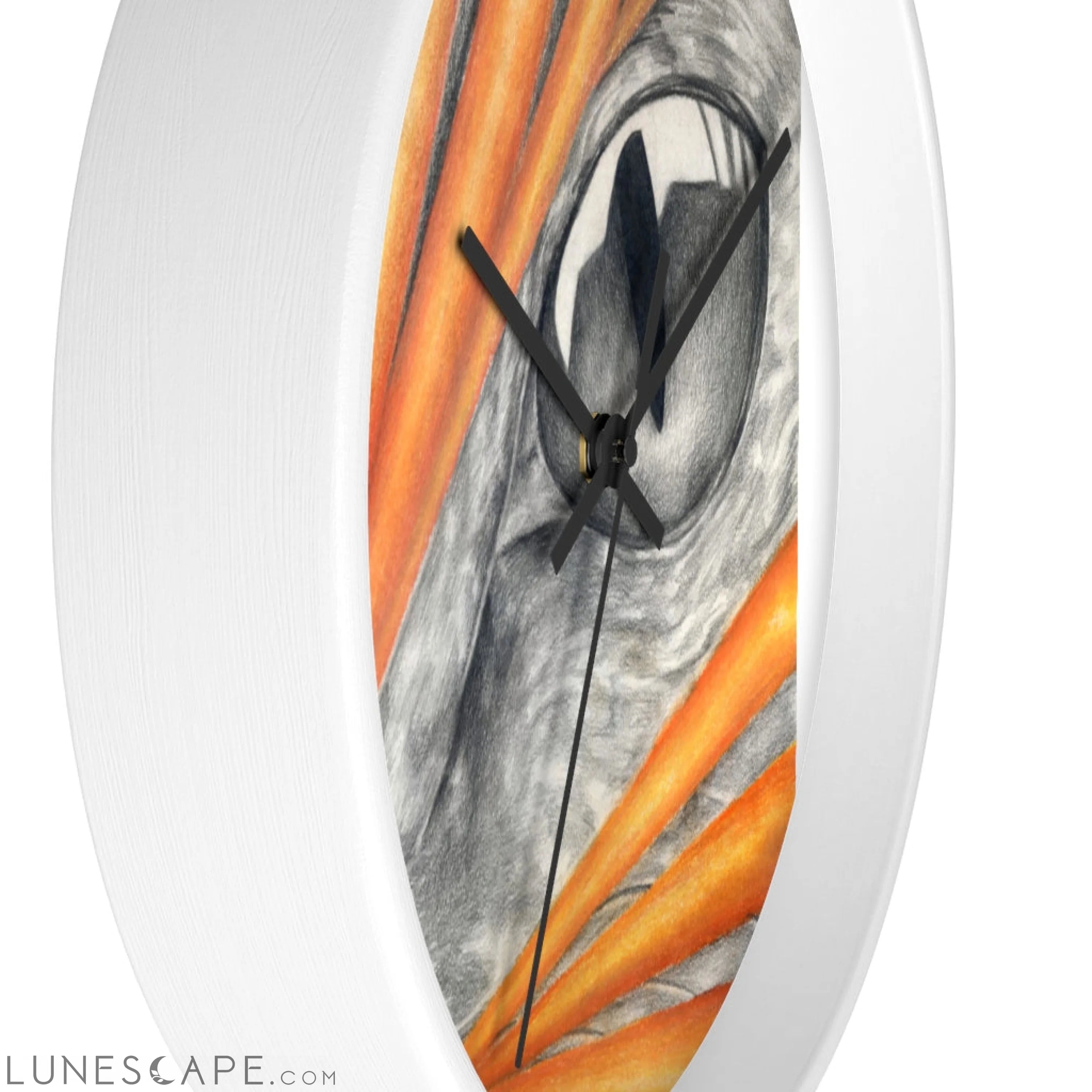 Cat Rays Wall clock LUNESCAPE