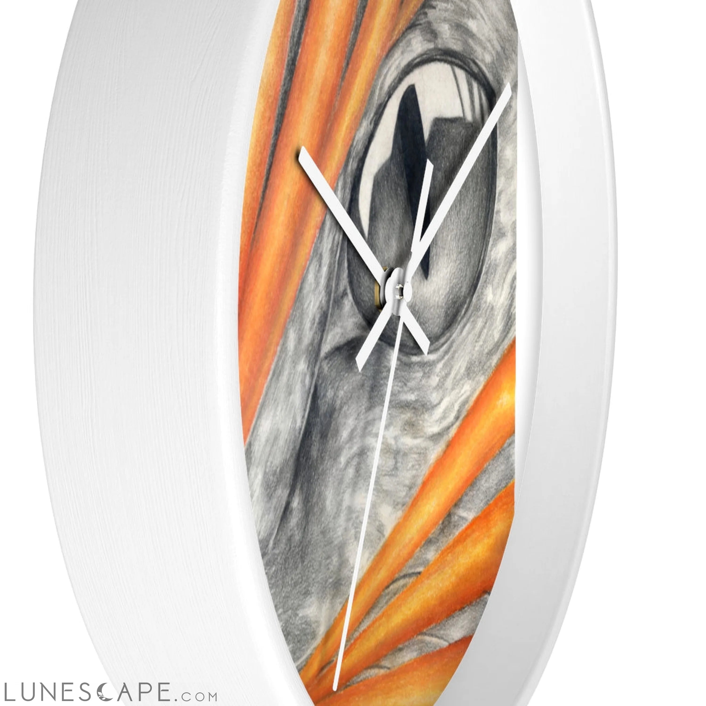 Cat Rays Wall clock LUNESCAPE