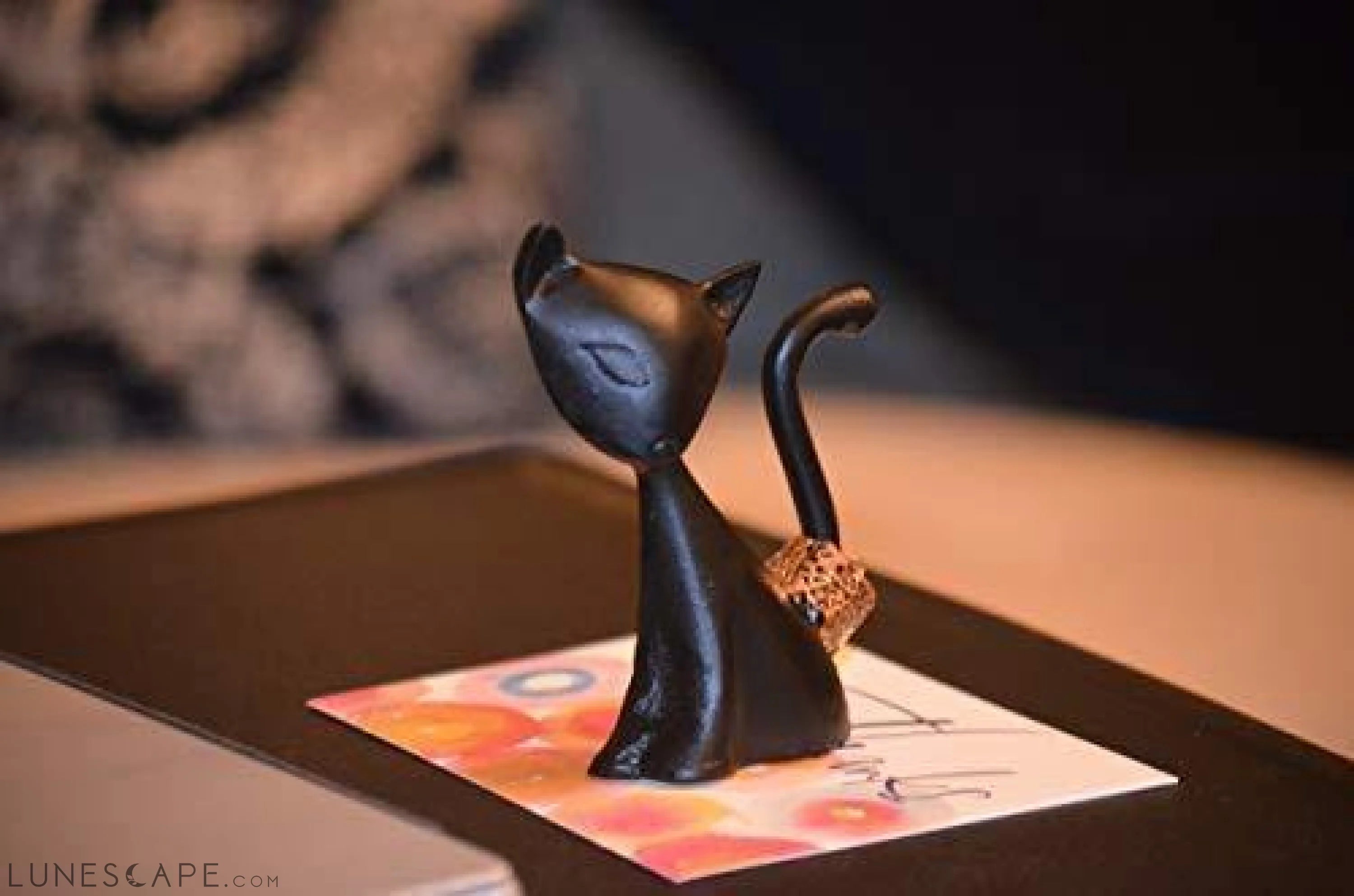 Cat Ring & Bracelet Holder - Black LUNESCAPE