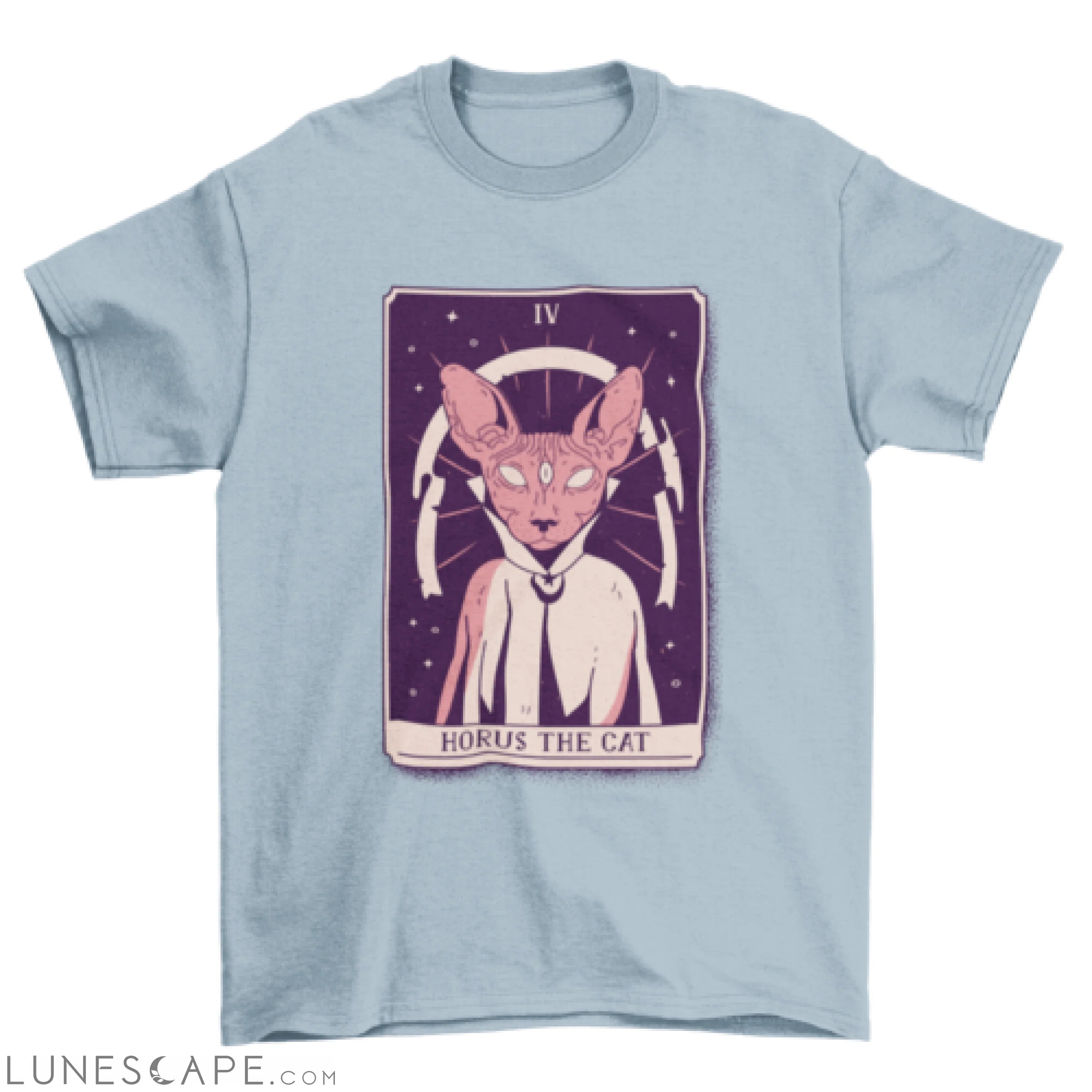 Cat wizard mystical tarot card t-shirt LUNESCAPE