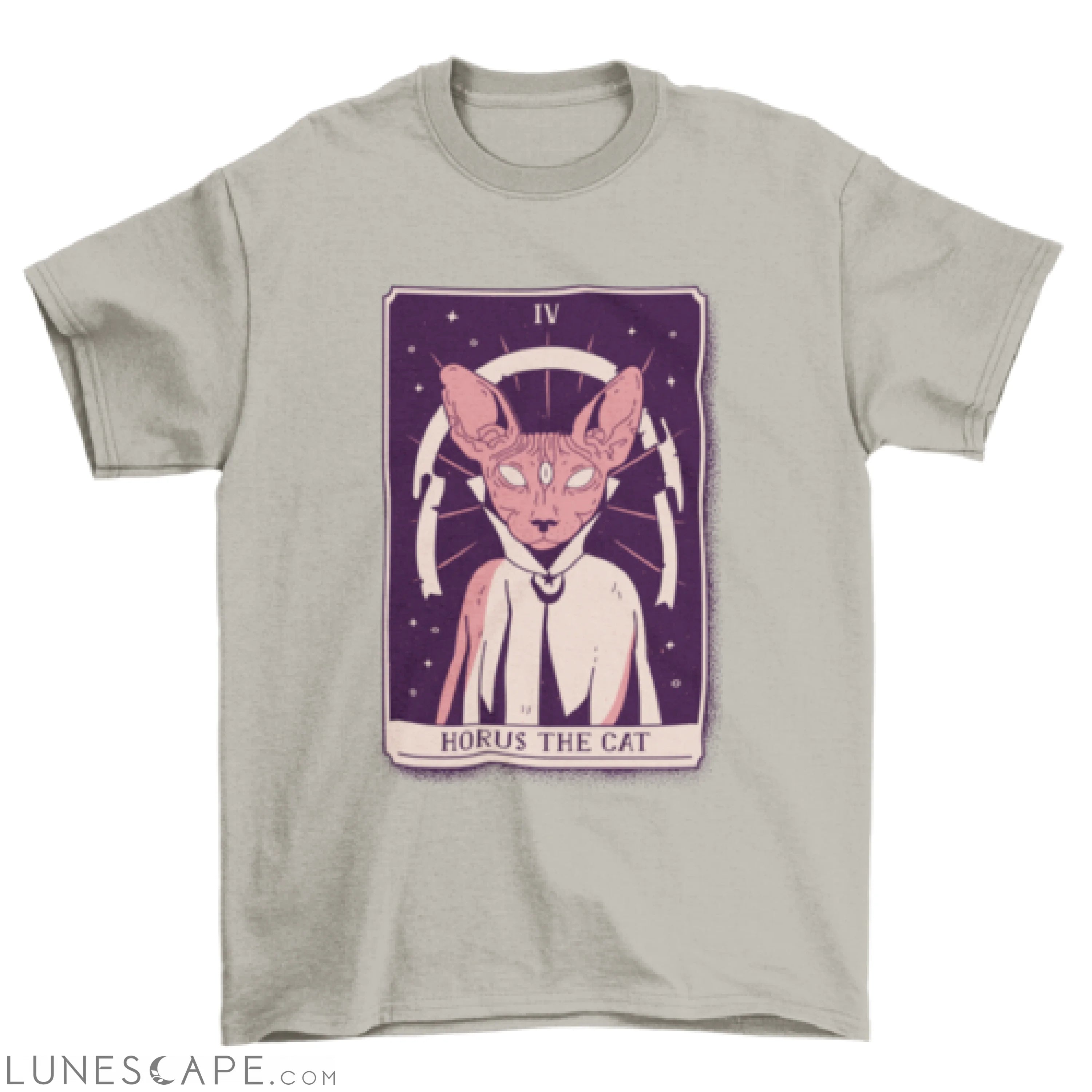 Cat wizard mystical tarot card t-shirt LUNESCAPE