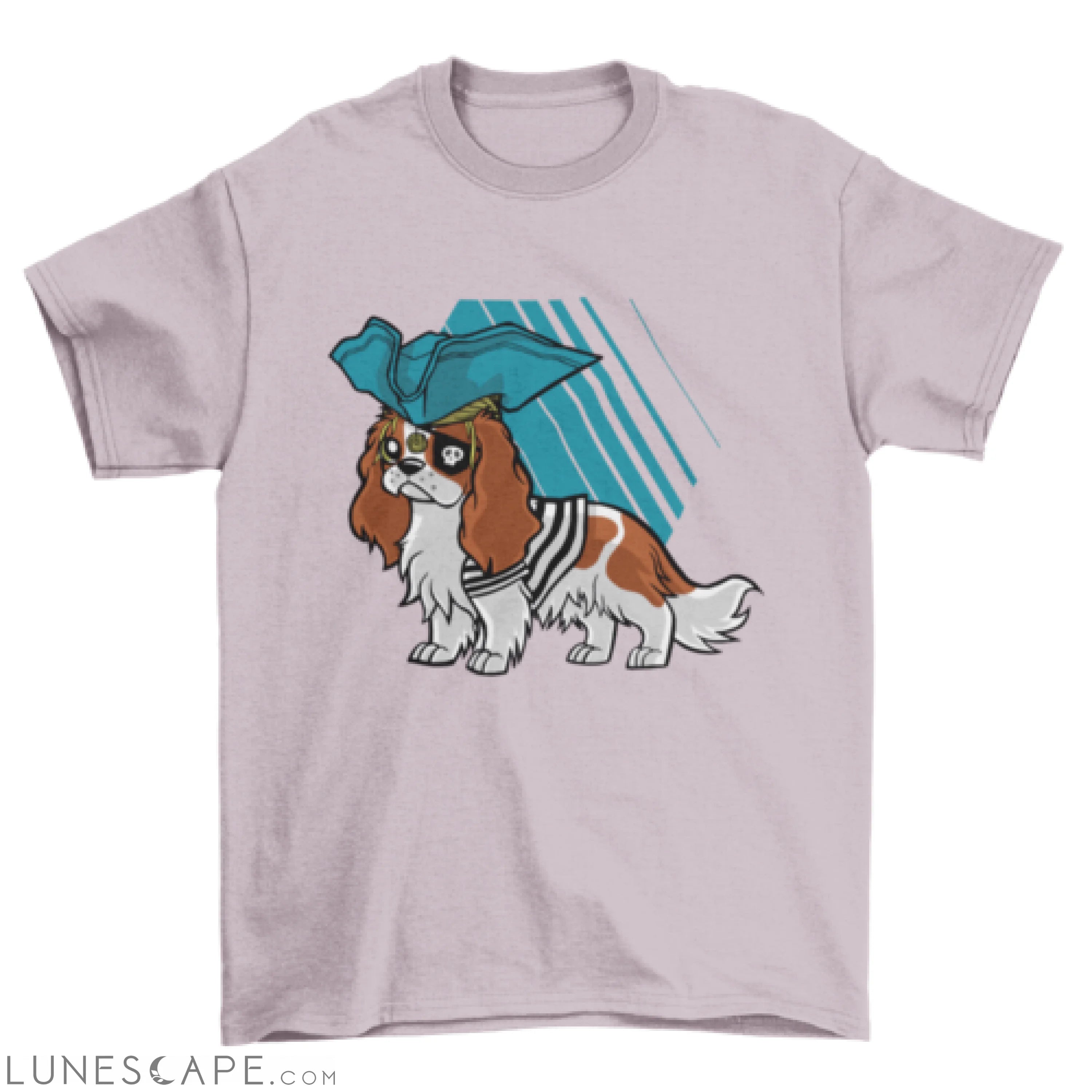 Cavalier King Charles Spaniel Pirate T-shirt LUNESCAPE