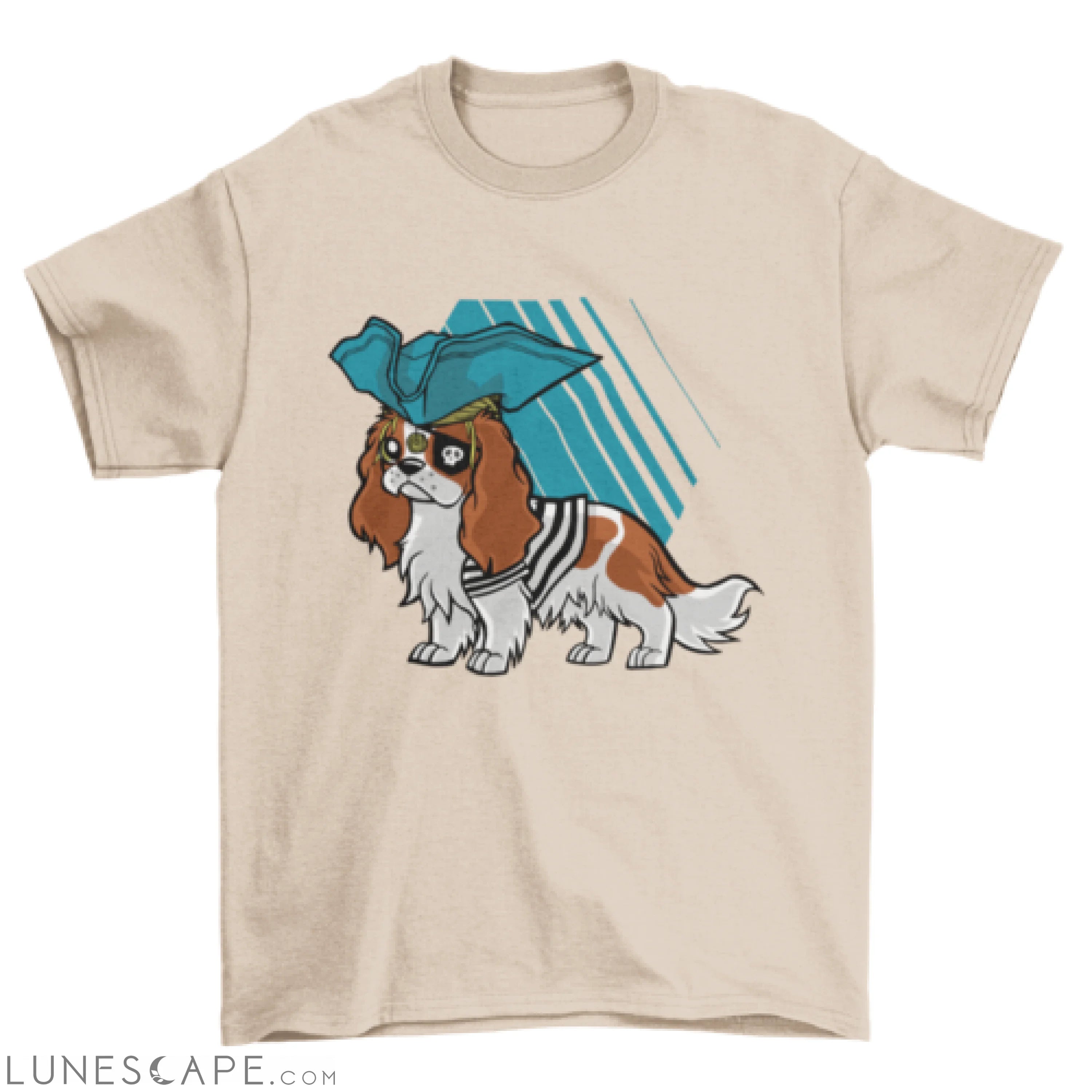 Cavalier King Charles Spaniel Pirate T-shirt LUNESCAPE