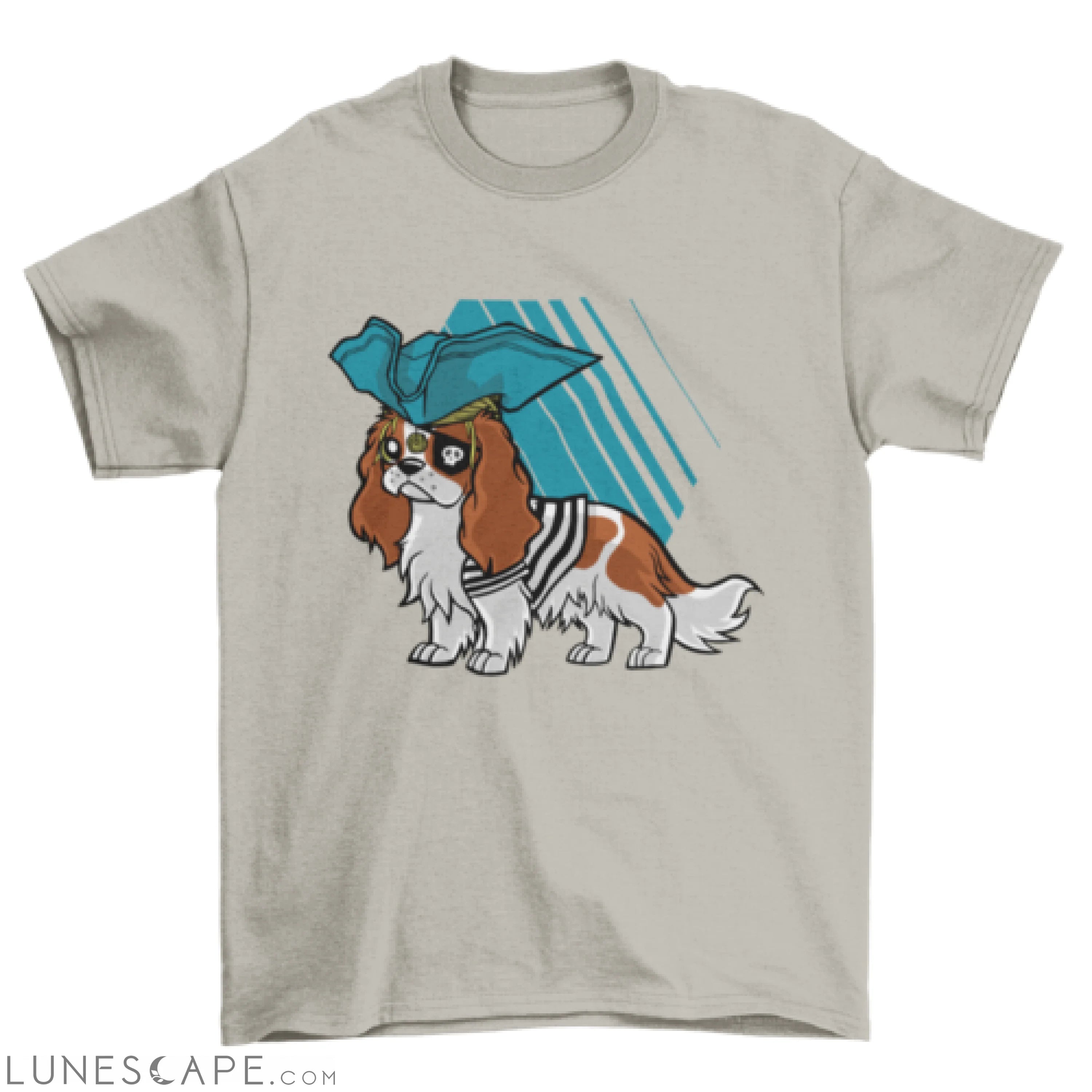 Cavalier King Charles Spaniel Pirate T-shirt LUNESCAPE
