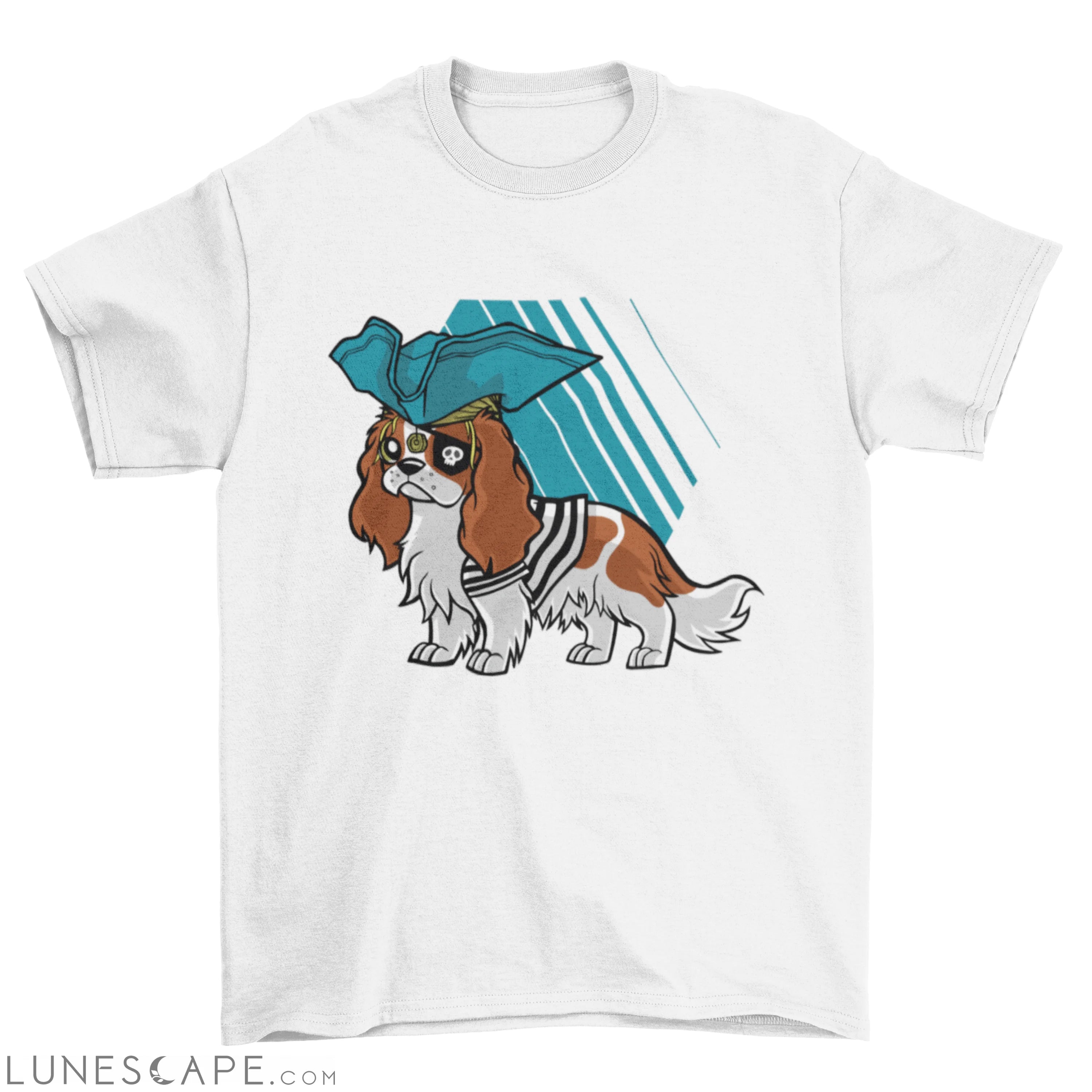 Cavalier King Charles Spaniel Pirate T-shirt LUNESCAPE