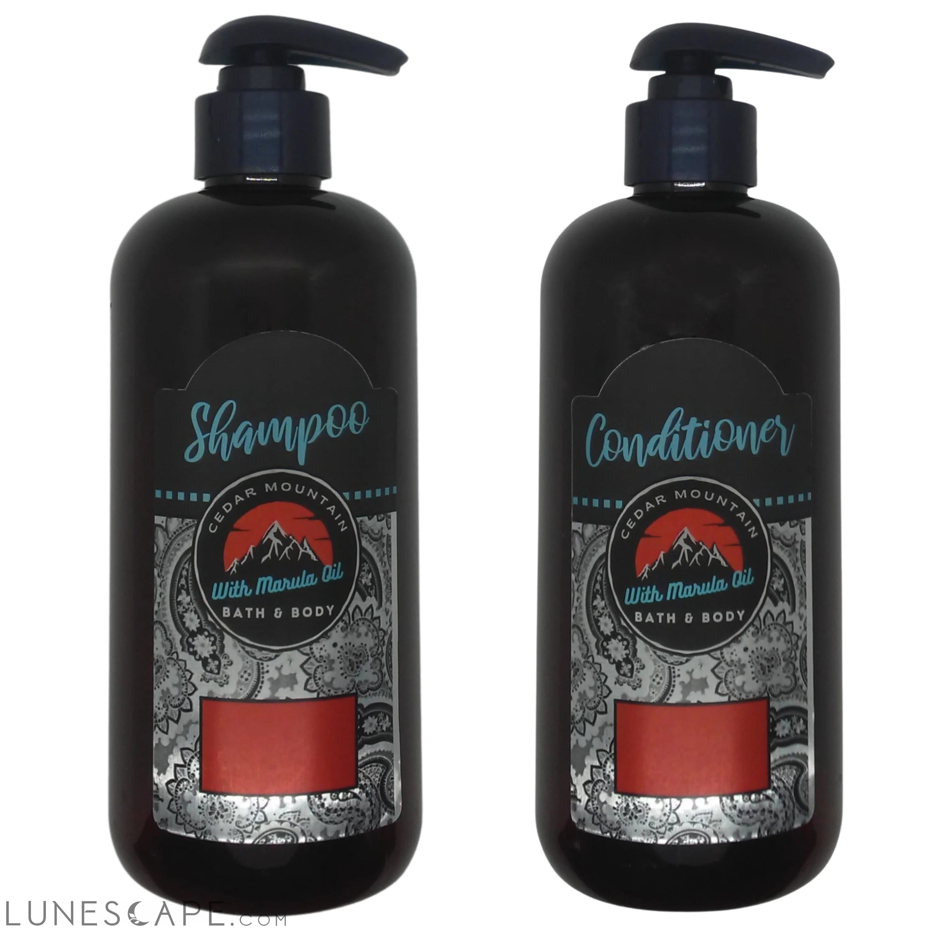 Cedar Mountain Jasmine & Honeysuckle Scented Marula Oil Shampoo and Conditioner Duo LUNESCAPE
