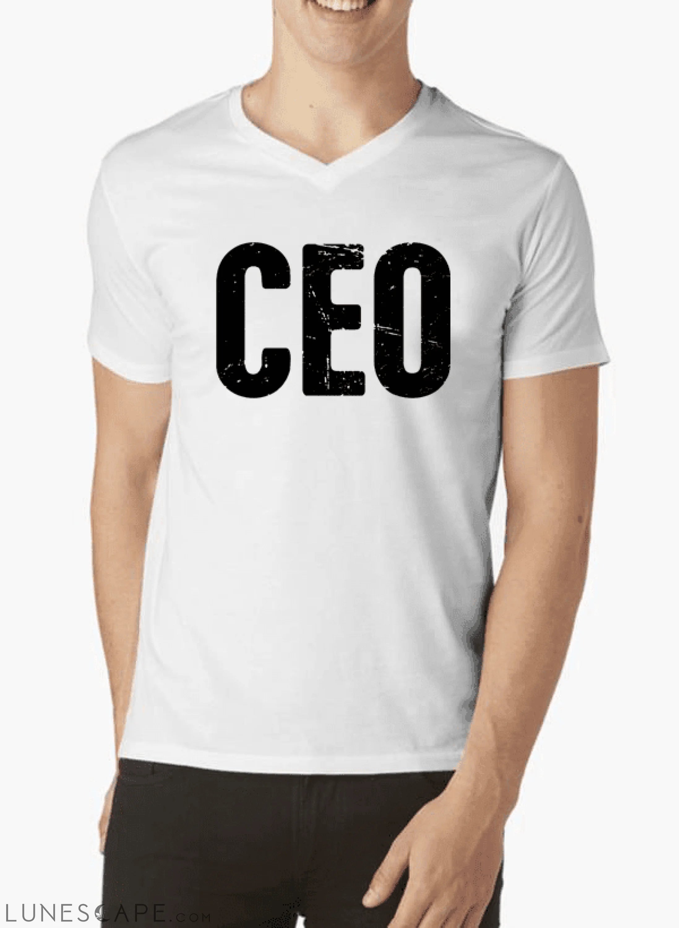 CEO V-Neck T-shirt LUNESCAPE