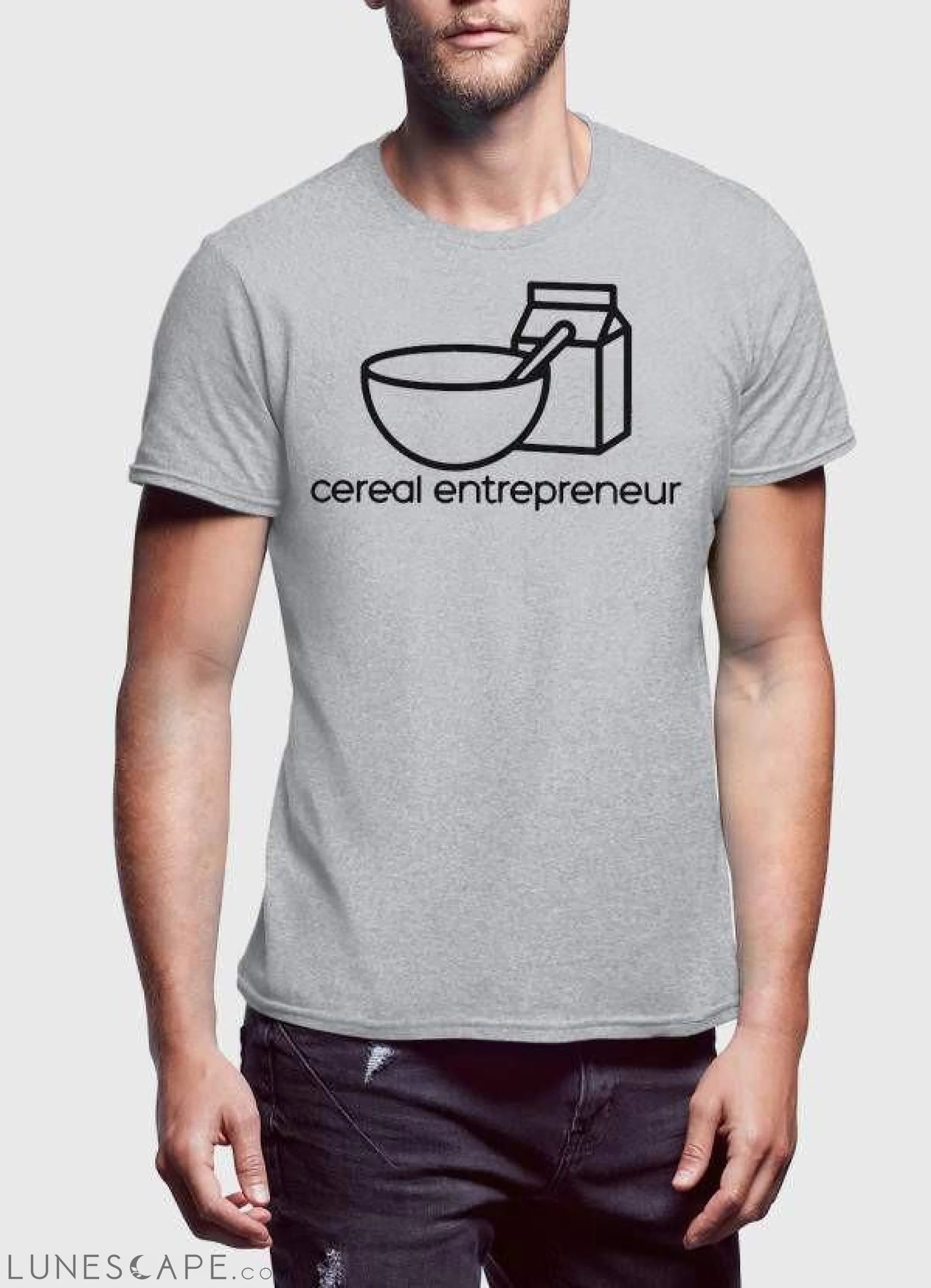 CEREAL ENTREPERNUR Printed T-shirt LUNESCAPE