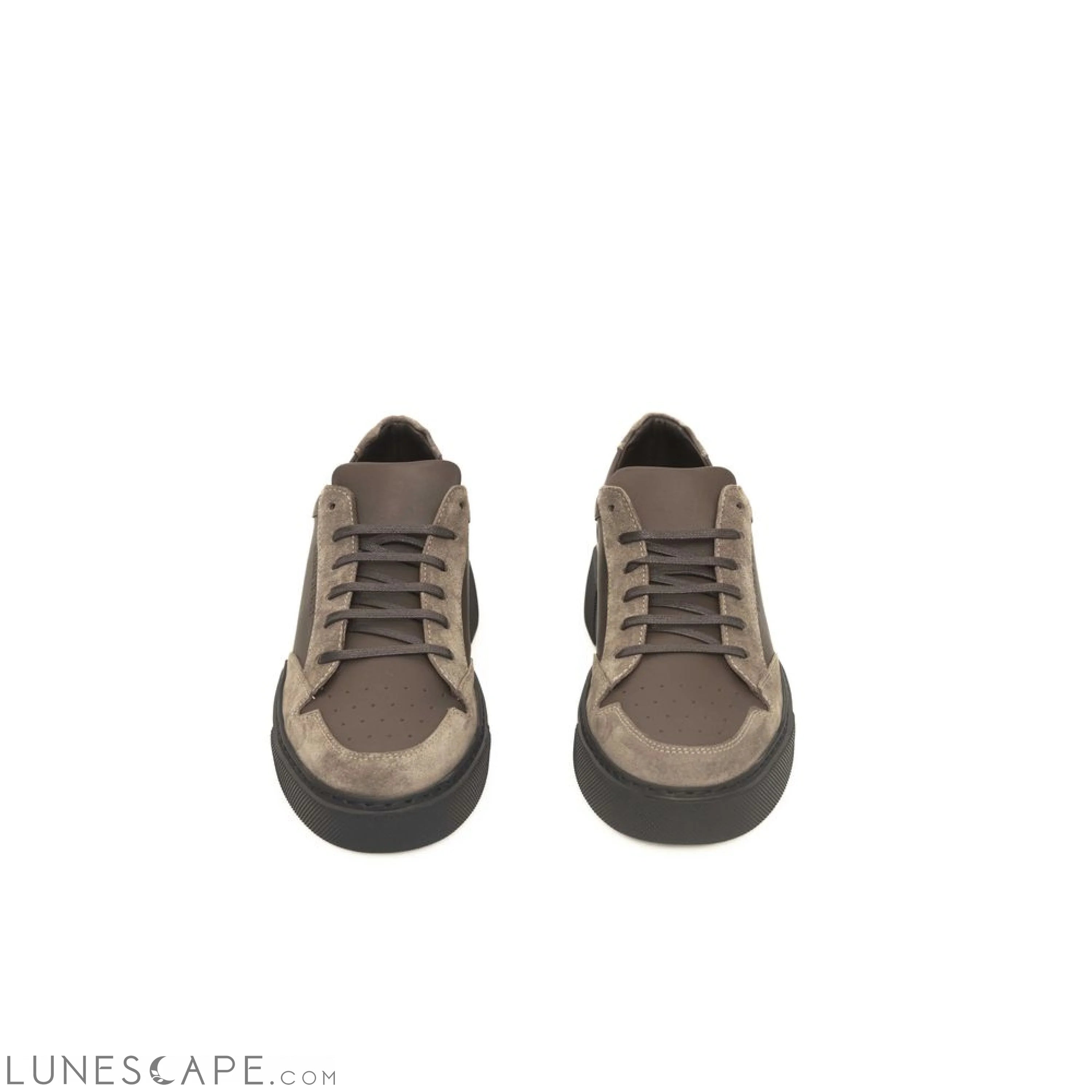 Cerruti 1881 Beige Leather Men Sneaker LUNESCAPE