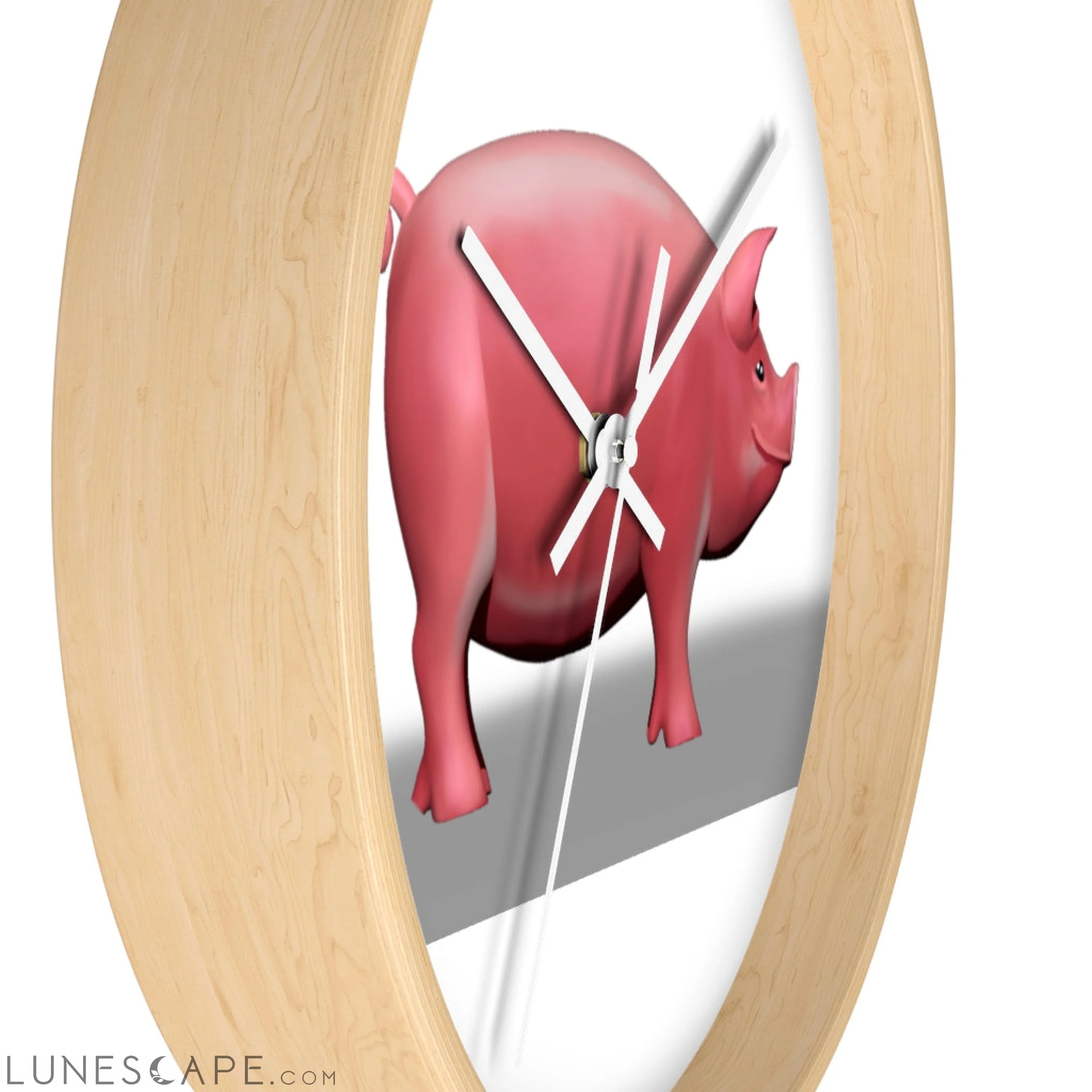 CG Pig Wall clock LUNESCAPE