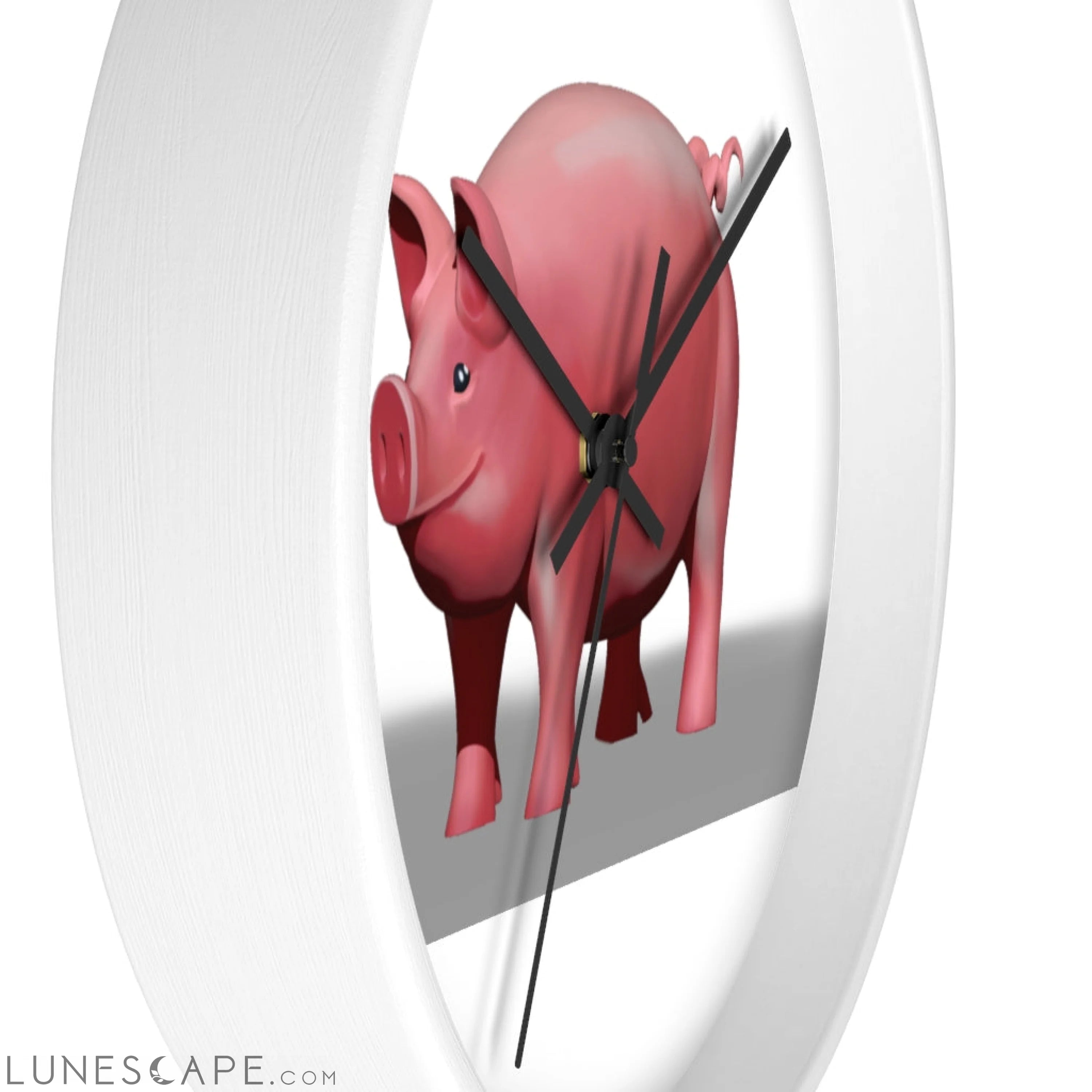 CG Pig Wall clock LUNESCAPE
