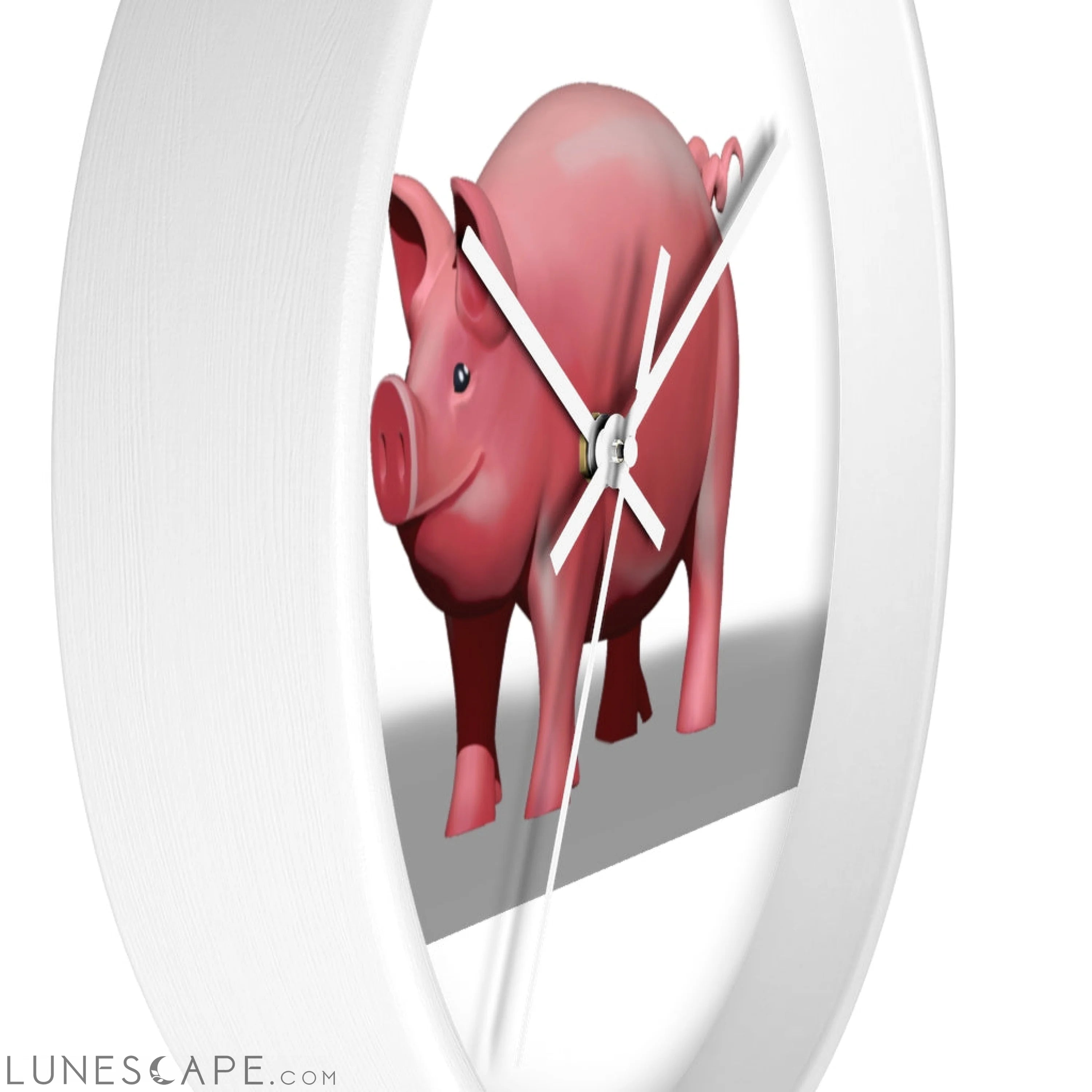 CG Pig Wall clock LUNESCAPE